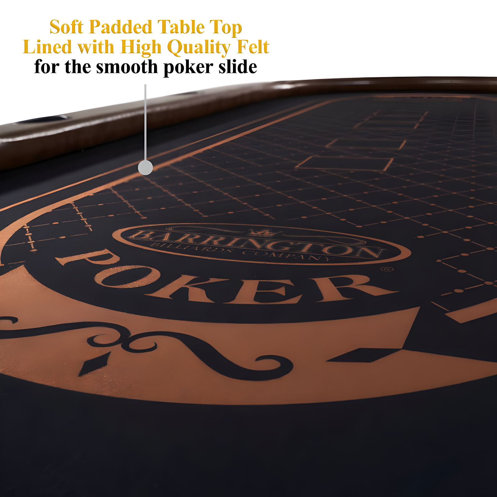 Barrington Urban 10-Player Poker Card Table with Dining Table Top