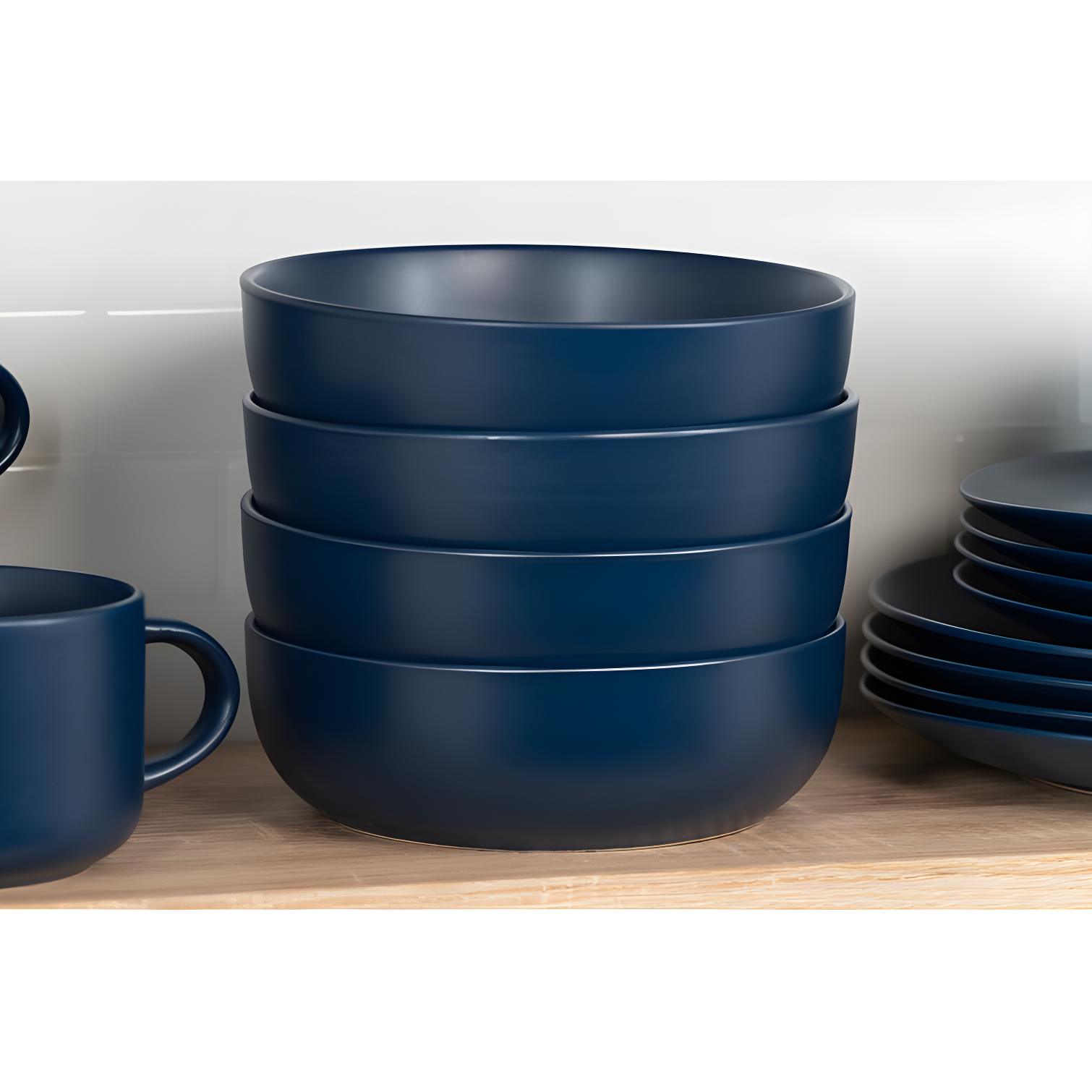 Wazee Matte 16 Piece Dinnerware Set, Service for 4