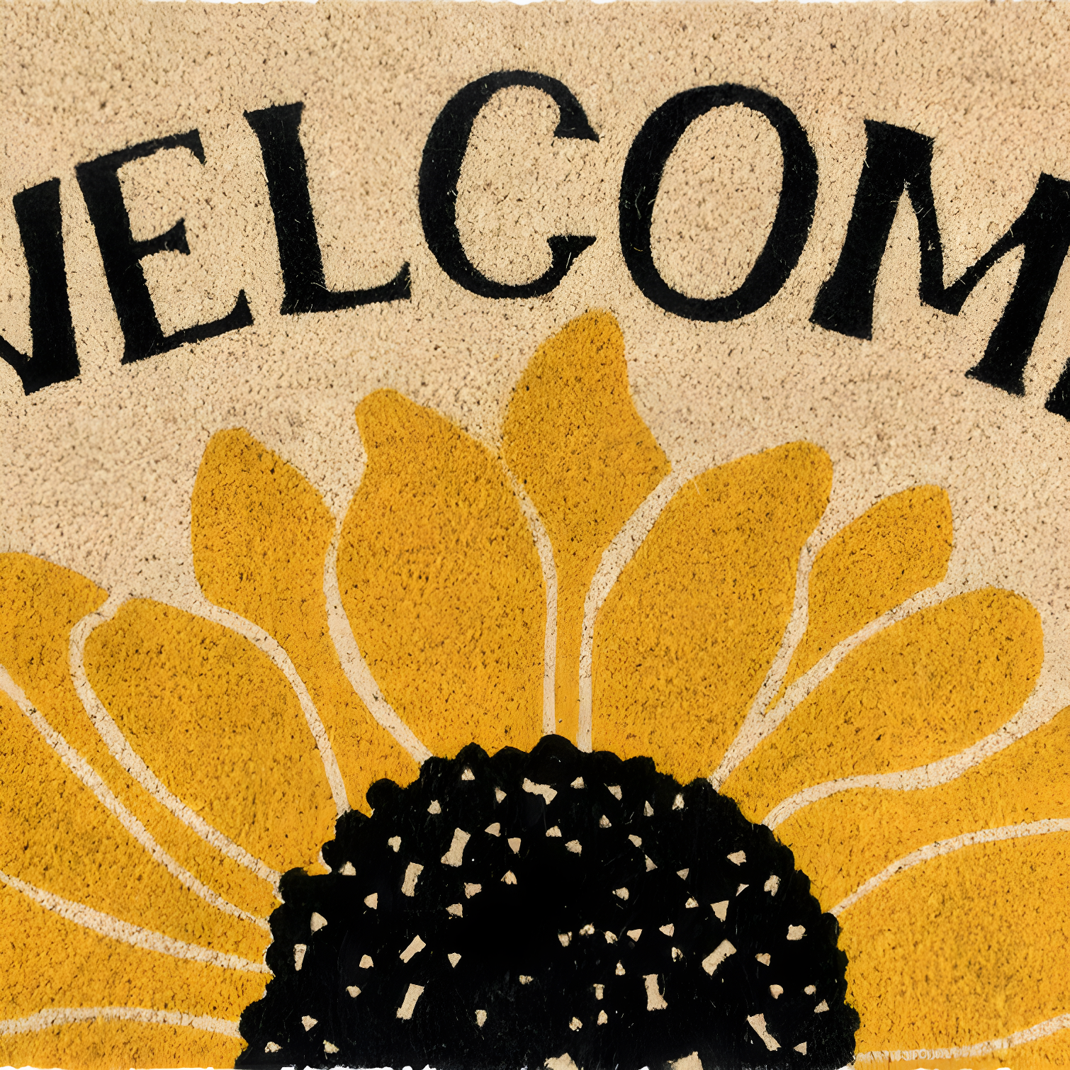 Sunflower Welcome Doormat