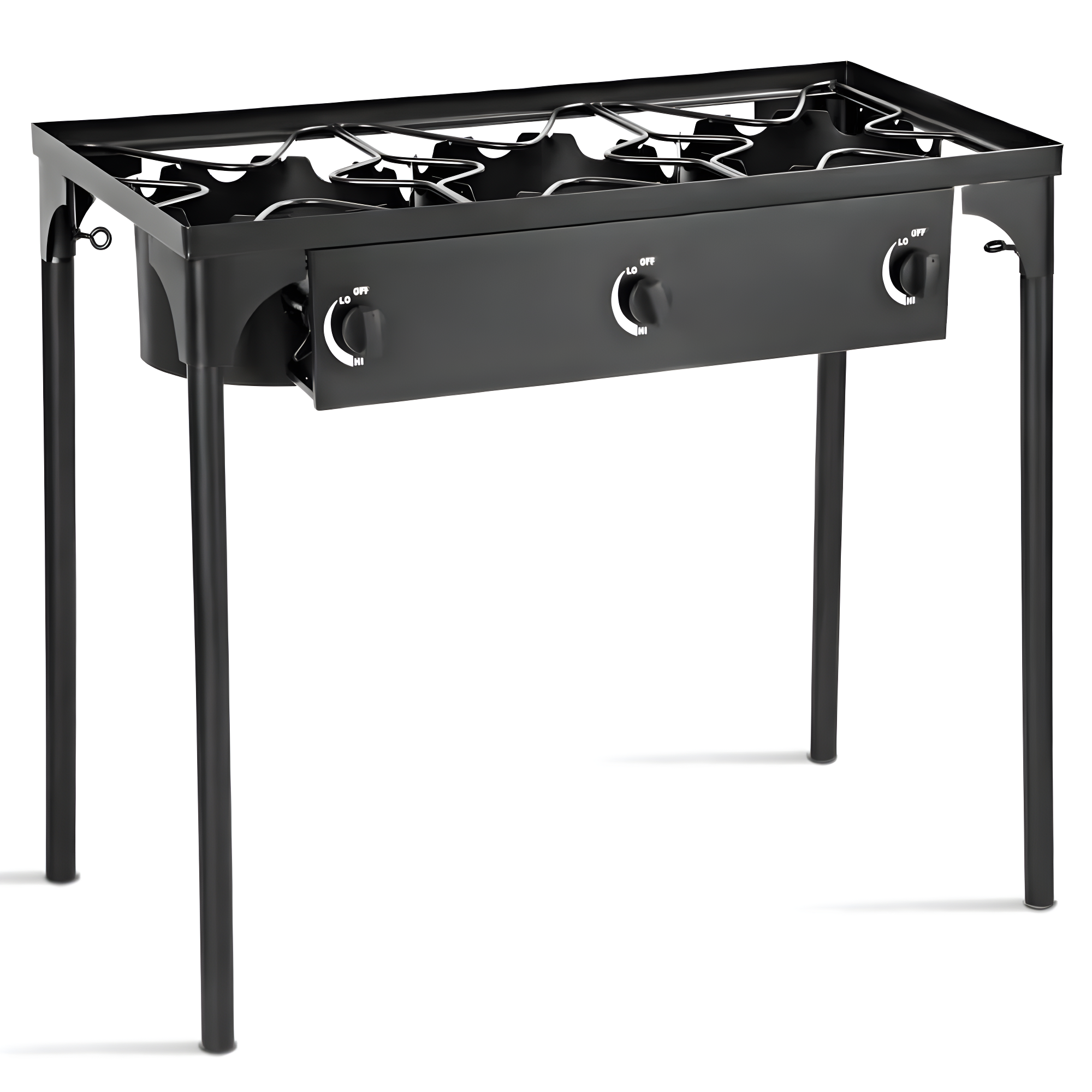 Costway Portable Propane 225,000-BTU 3 Burner Gas Cooker Outdoor Camp Stove BBQ