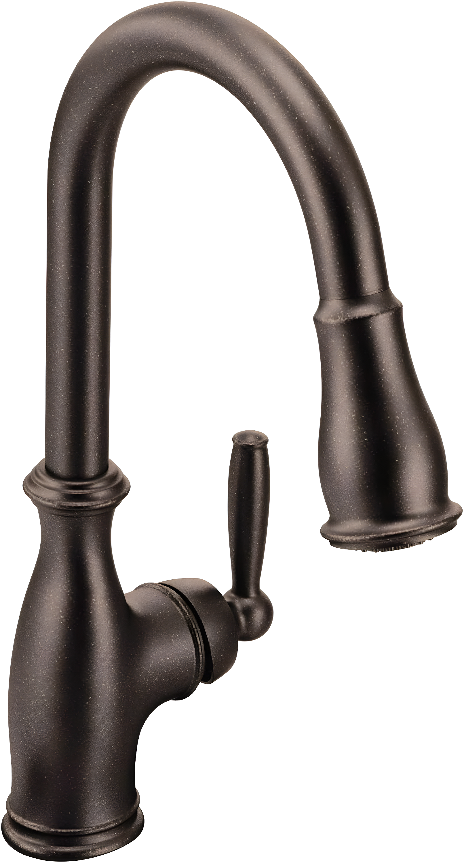 Moen MOEN Brantford Single-Handle Pull-Down Sprayer Kitchen Faucet with Reflex and Power Boost in Oil Rubbed Bronze 7185ORB