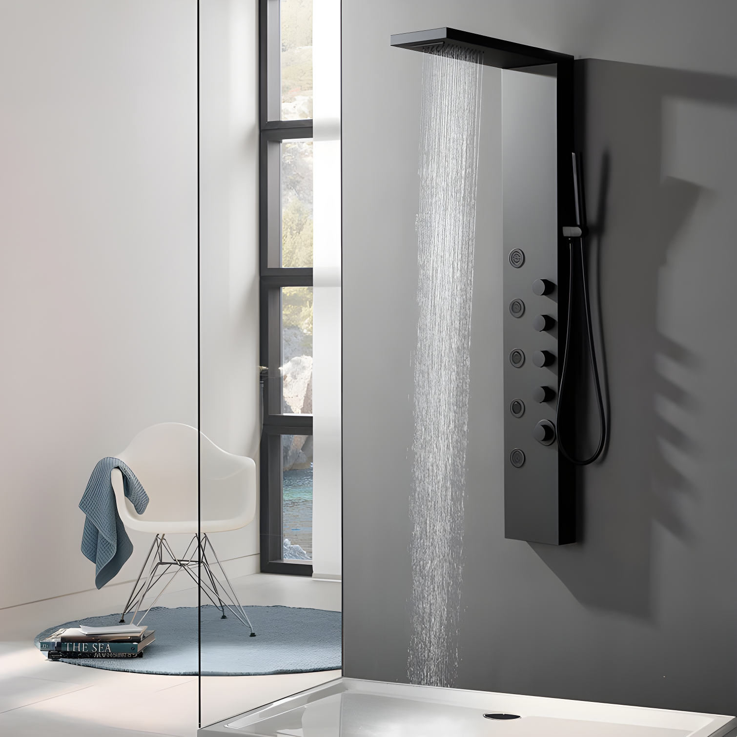 57.99'' Shower Panel with Fixed Shower Head