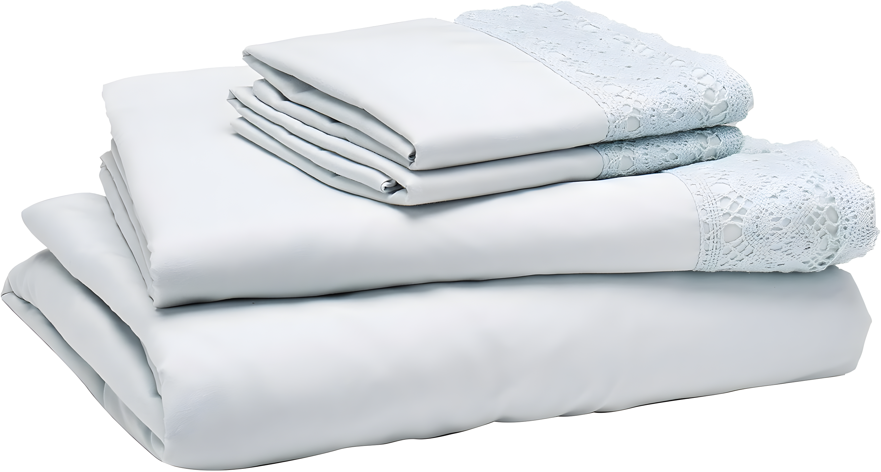 Modern Threads Yate Soft Microfiber Crochet Lace Sheets - Luxurious Microfiber Bed Sheets - Includes Flat Sheet, Fitted Sheet with Deep Pockets, & Pillowcases