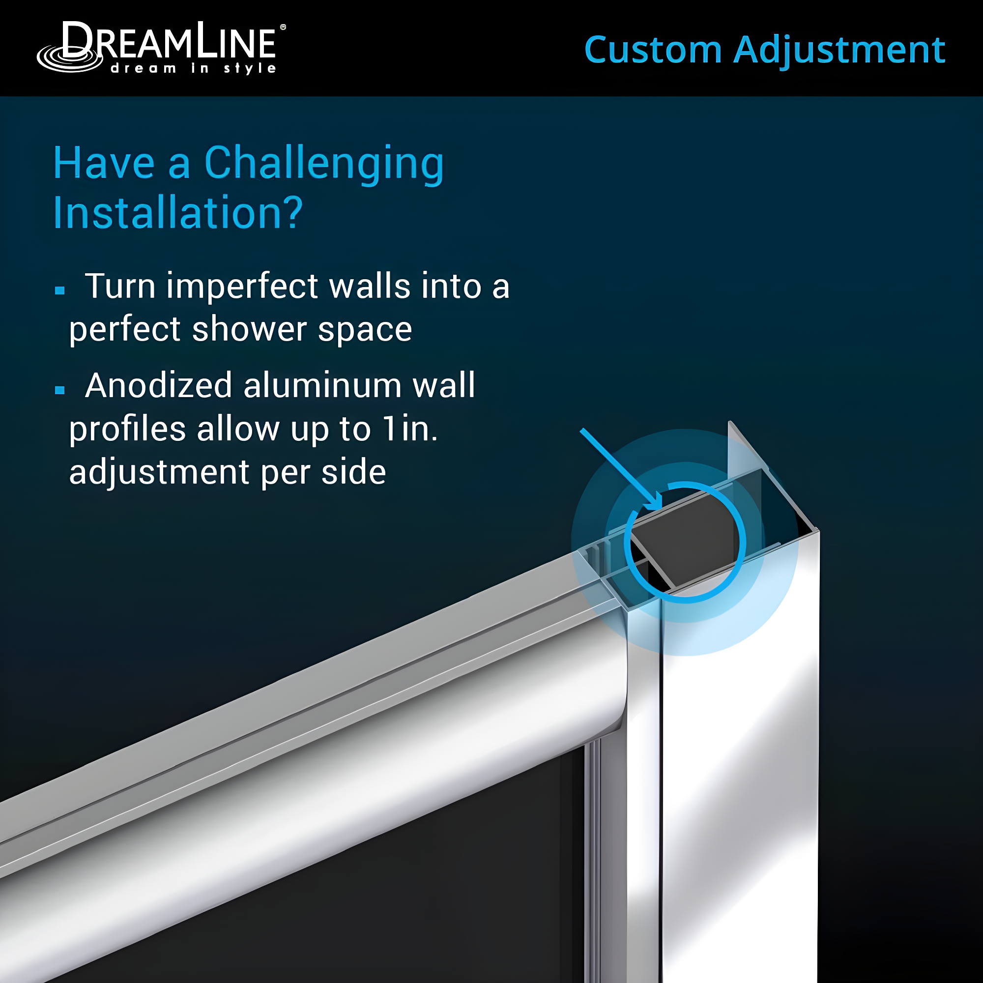 Prime 33" W x 33" D x 76.75" H Round Sliding Shower Enclosure with Base Included