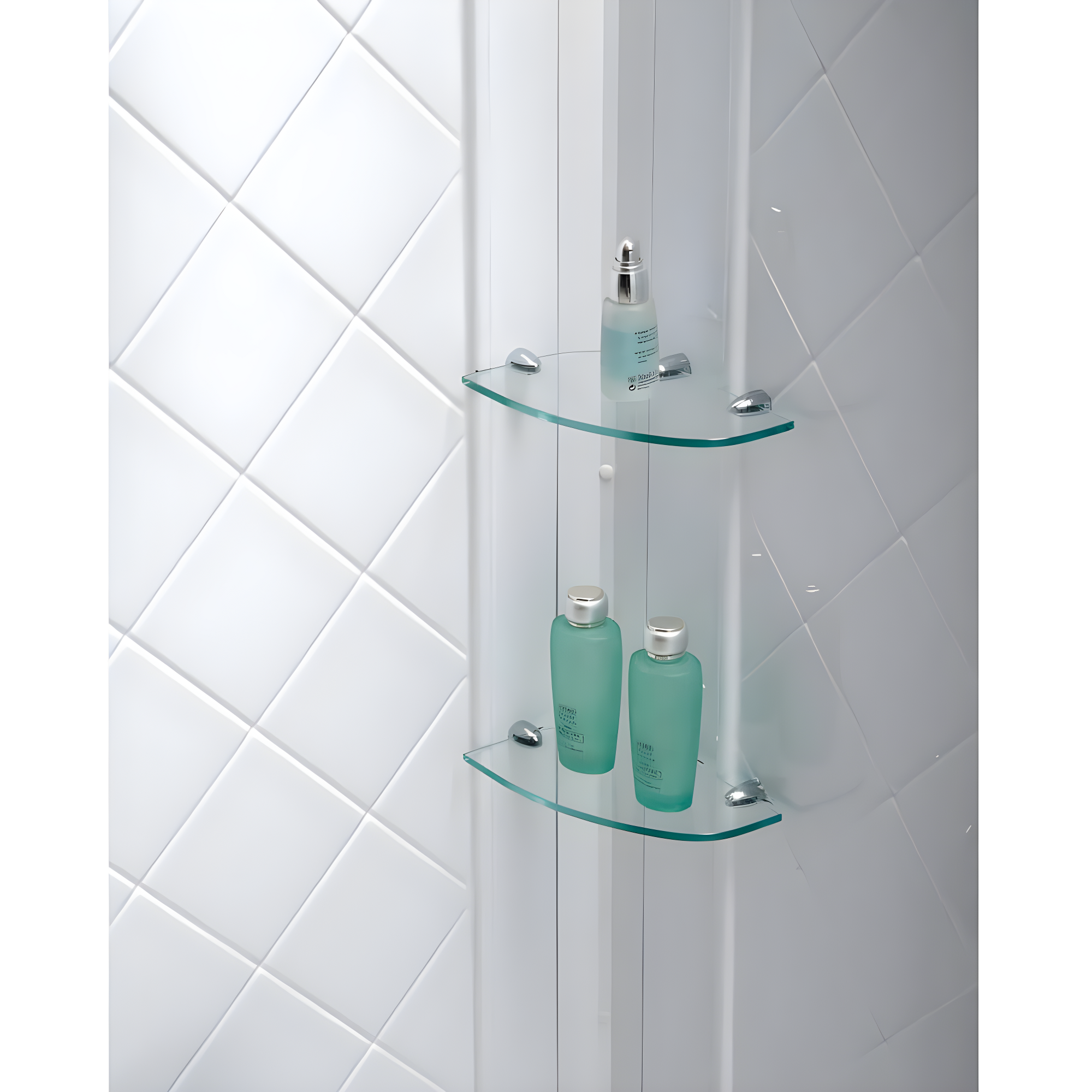Prime 33" W x 33" D x 76.75" H Round Sliding Shower Enclosure with Base Included