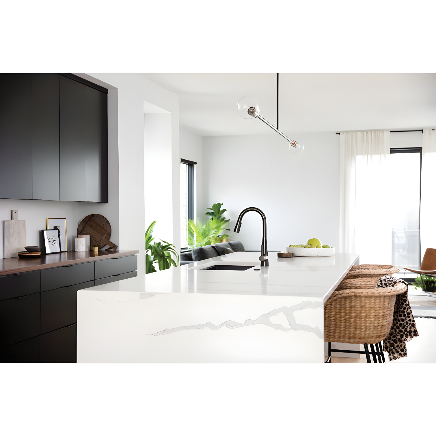 Moen Sleek Pull Down Single Handle Kitchen Faucet with Power Boost Technology and Duralock