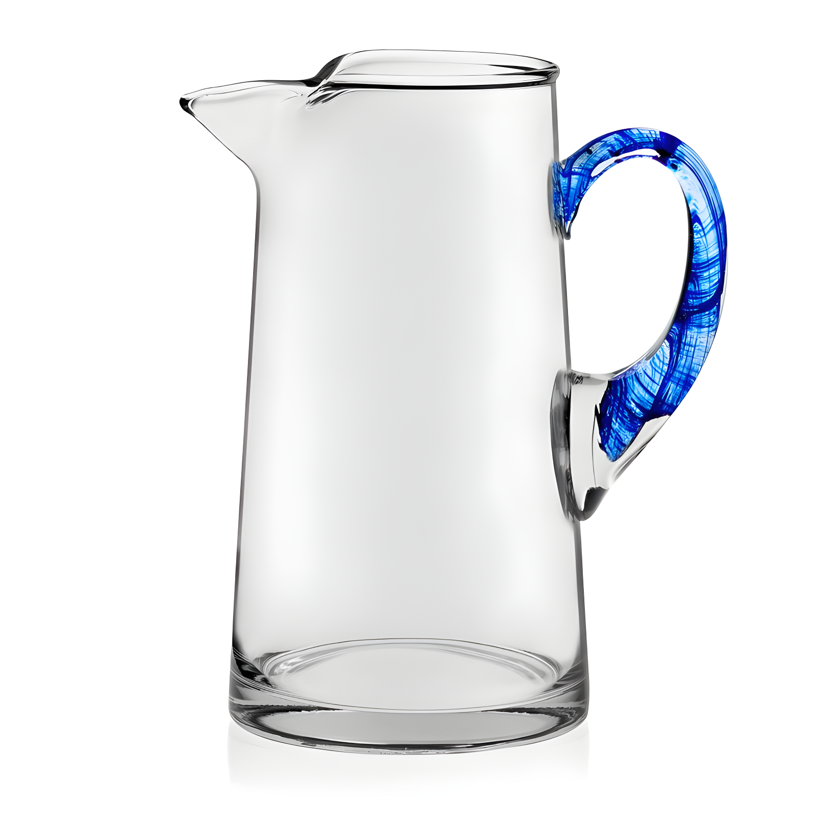 Libbey Cabos Blue-Handled Glass Pitcher, 90-ounce