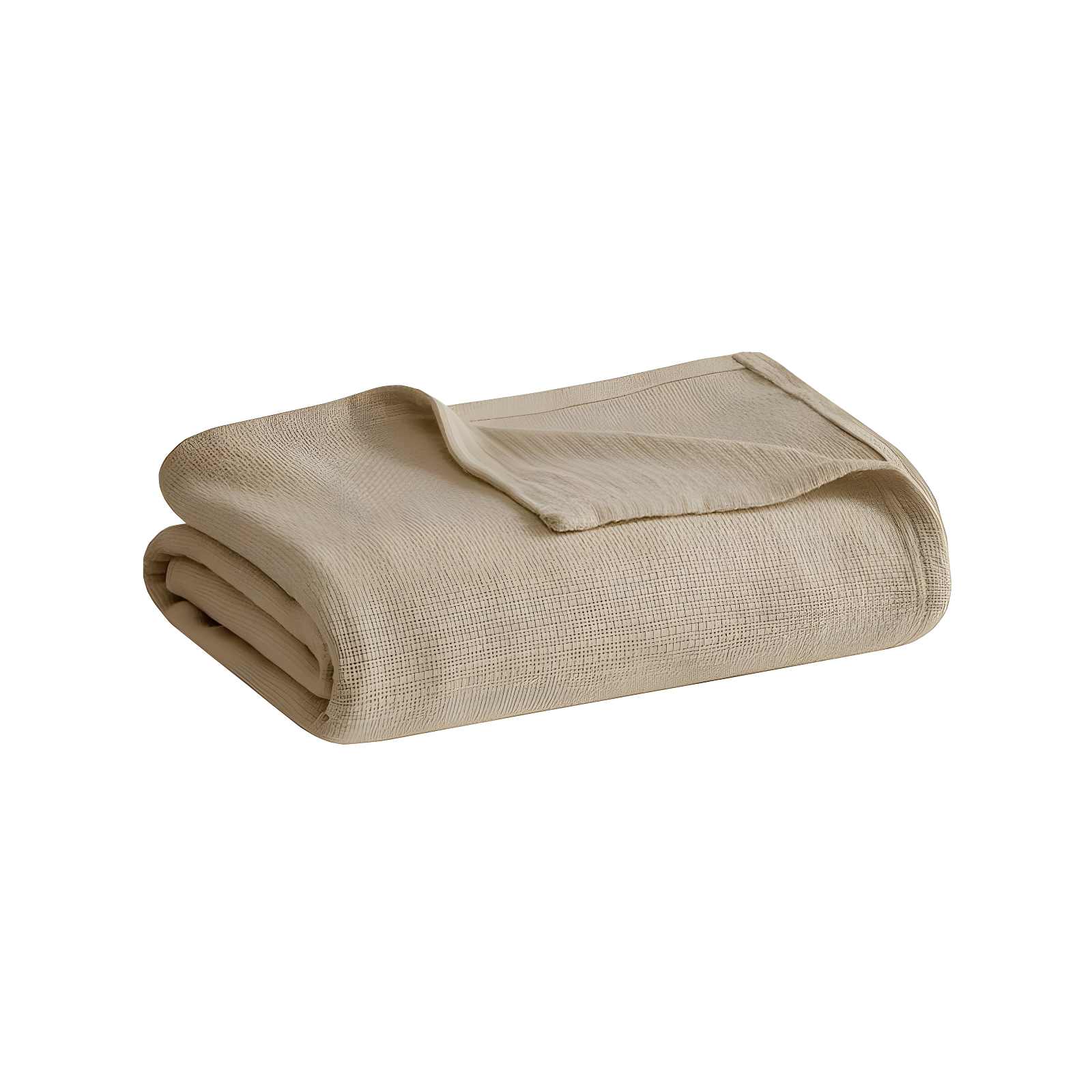 Madison Park Freshspun Basketweave Cotton Blanket