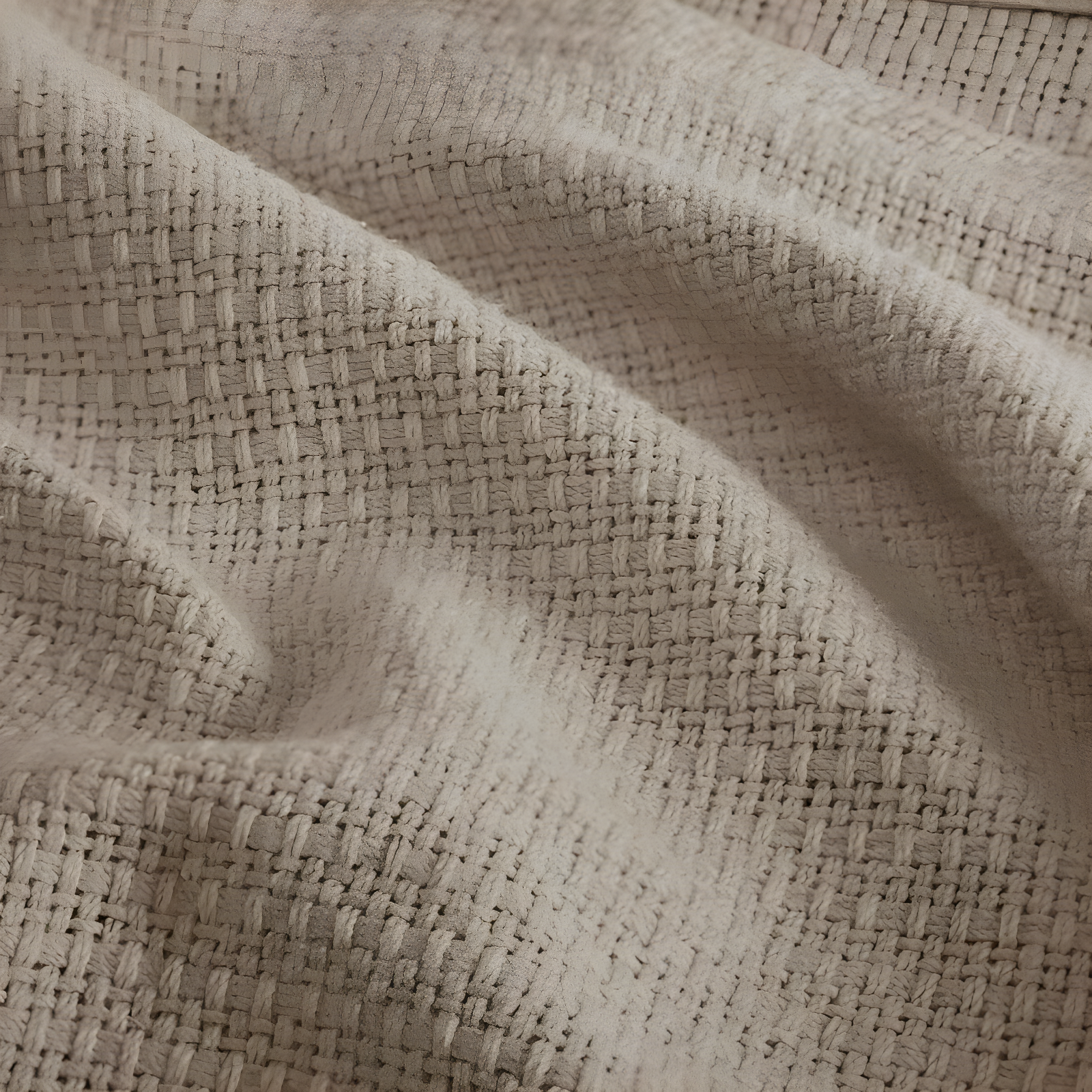 Madison Park Freshspun Basketweave Cotton Blanket