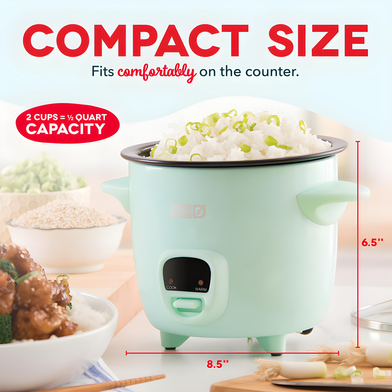 DASH Dash 2 Cup Mini Rice Cooker