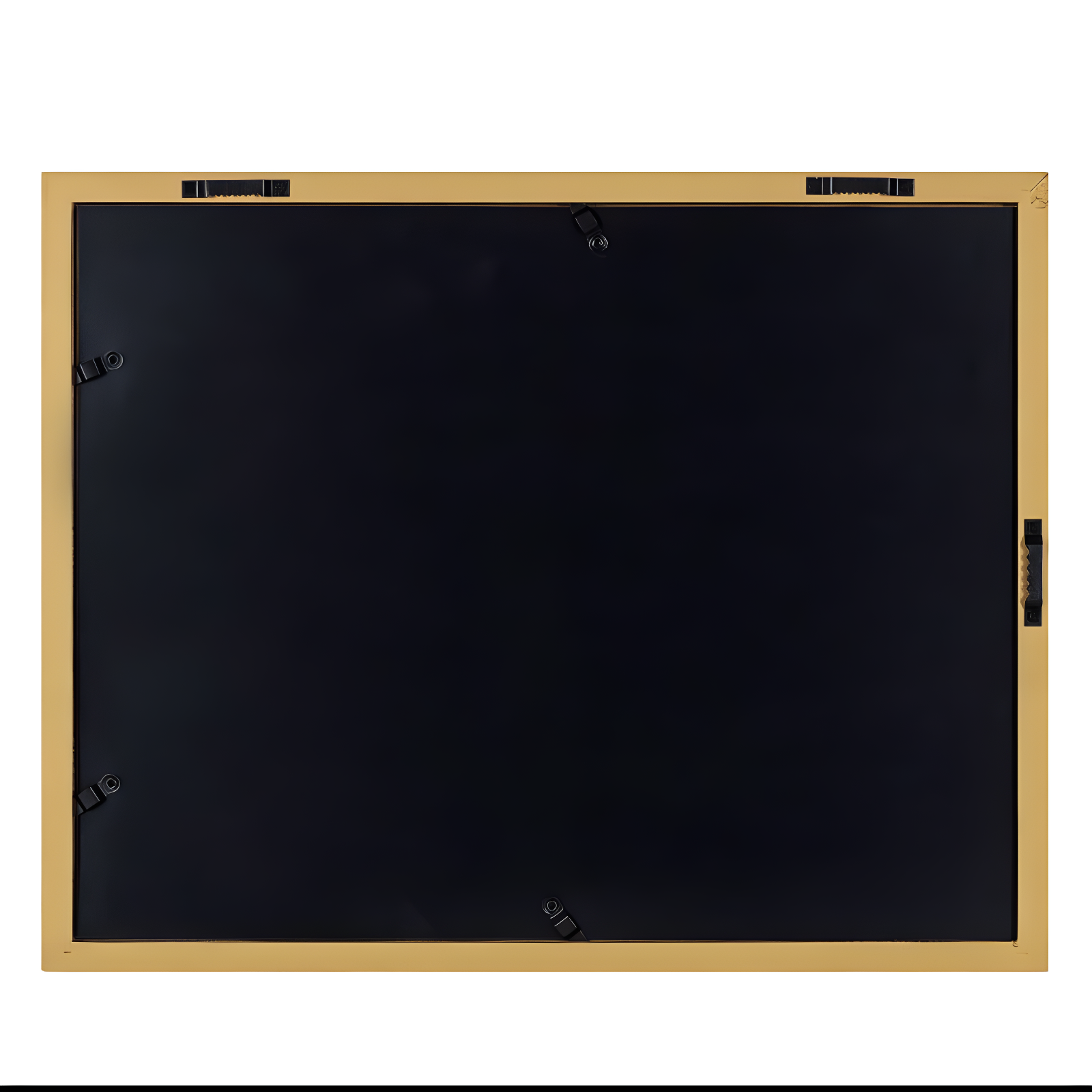 6pc Gallery Frame Box Set Gold/Black/White - Kate & Laurel All Things Decor: MDF Material, Sawtooth Hanger, Beveled Mat