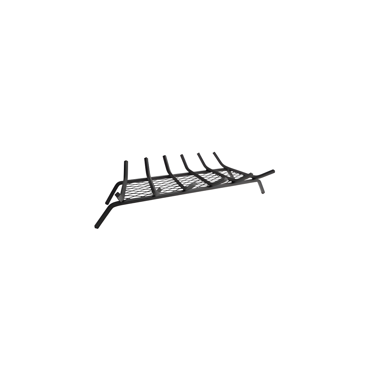 14.5 in. Black Steel Fireplace Grate