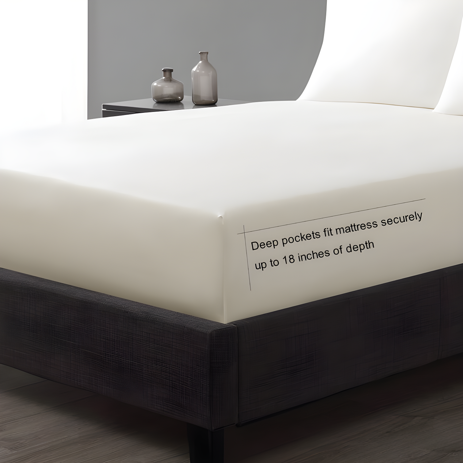 Vera Wang Vera Wang T800 Sateen Solid CVC Sheet Set