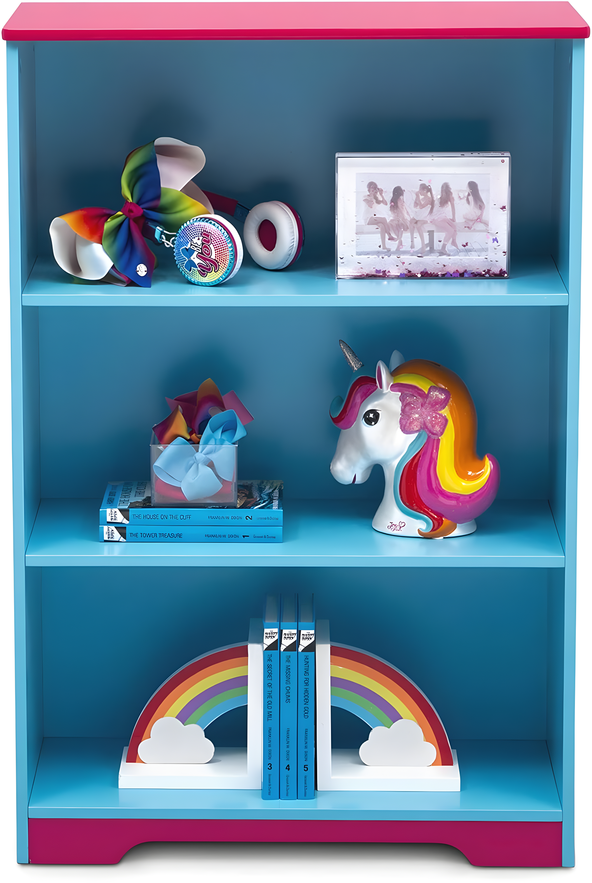Delta Children Rainbow Unicorn Deluxe 37.5" Bookcase