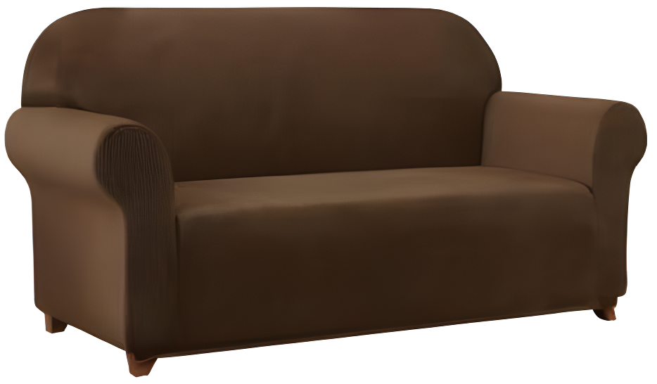 Subrtex Stretch 1-Piece Textured Grid Slipcover Sofa Cover, Coffee