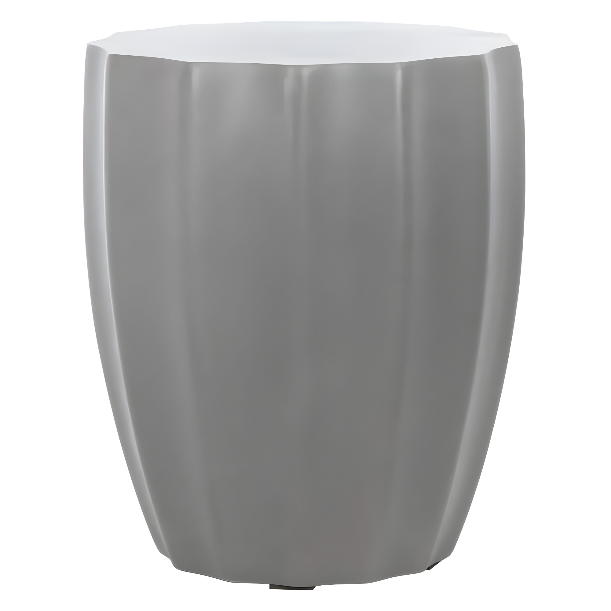 Jaslyn Concrete Indoor/Outdoor Accent Stool - Dark Grey - Safavieh
