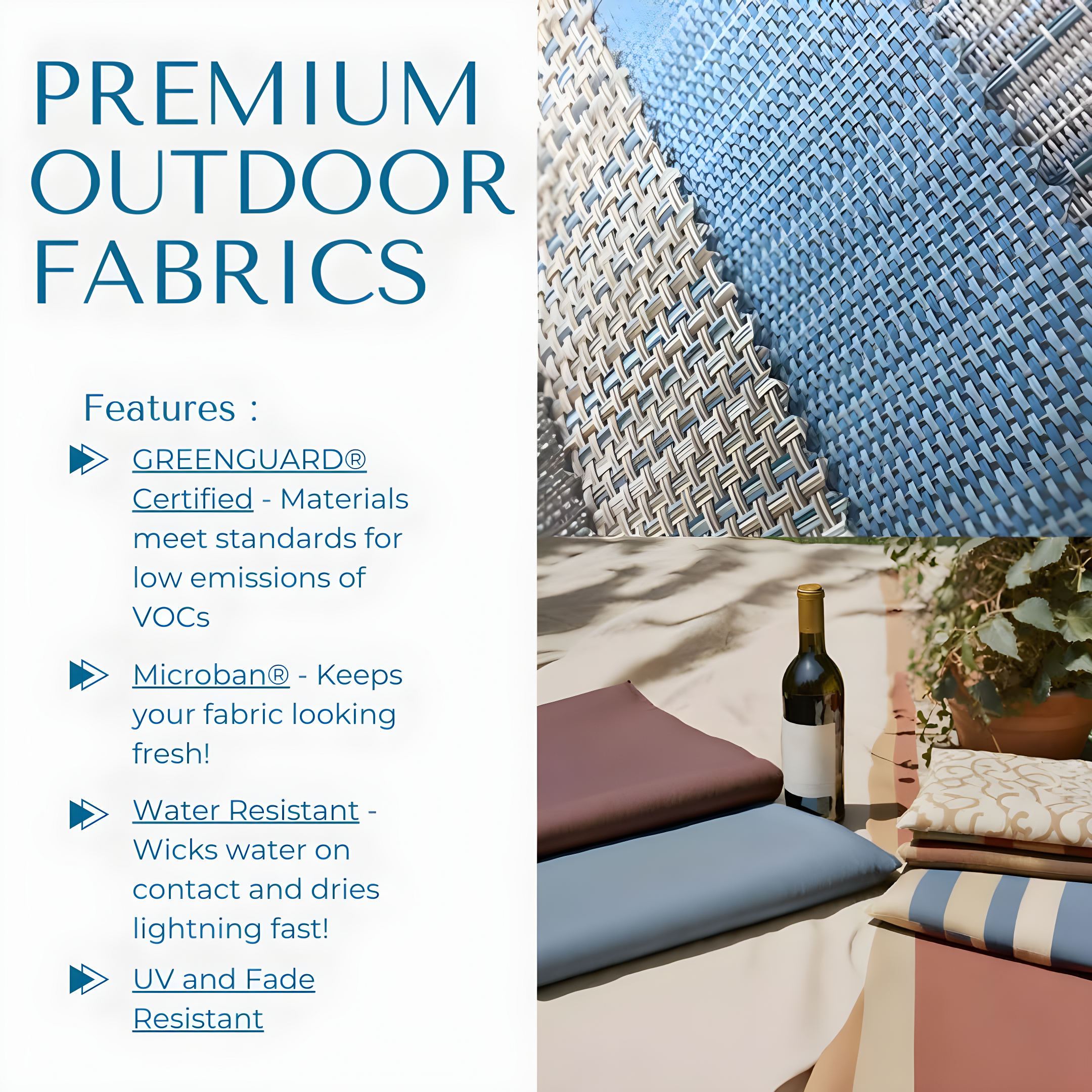 The Hamptons Collection 60” Blue Outdoor Aluminum Orbital Lounge Chair with a Pillow