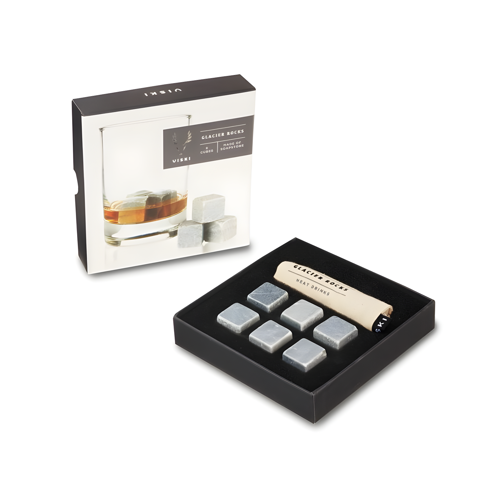 Glacier Rocks Soapstone Cube (Set of 6)