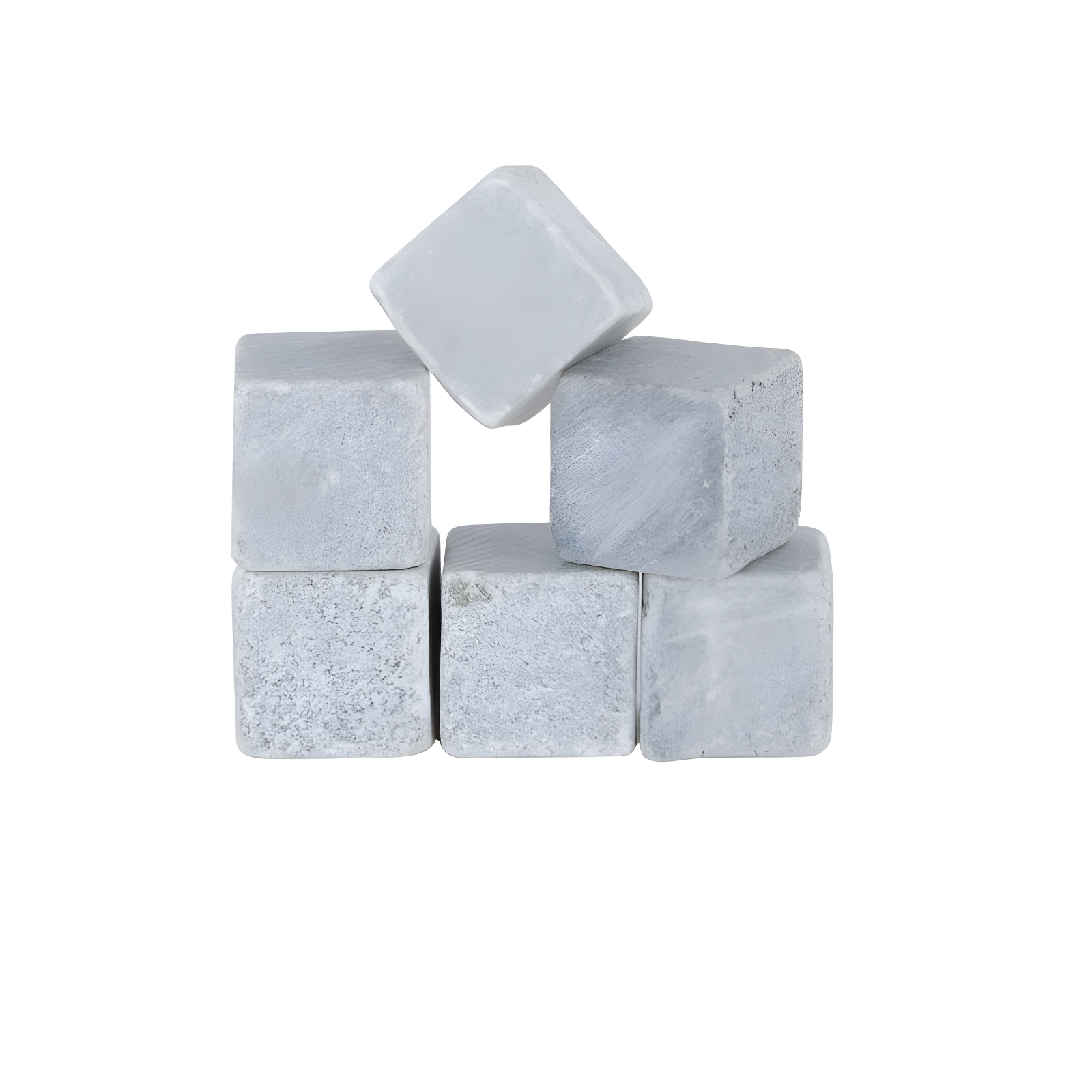 Glacier Rocks Soapstone Cube (Set of 6)