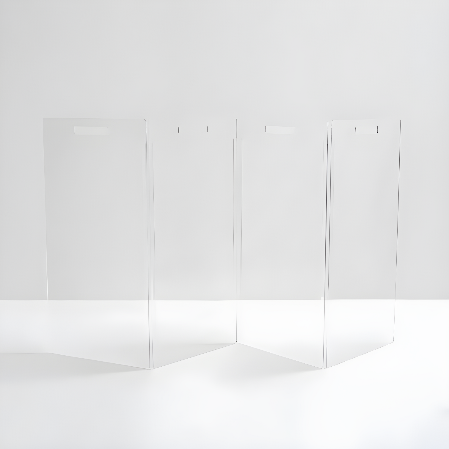 Hiddin Clear Freestanding Tall Zig Zag Pet Gate