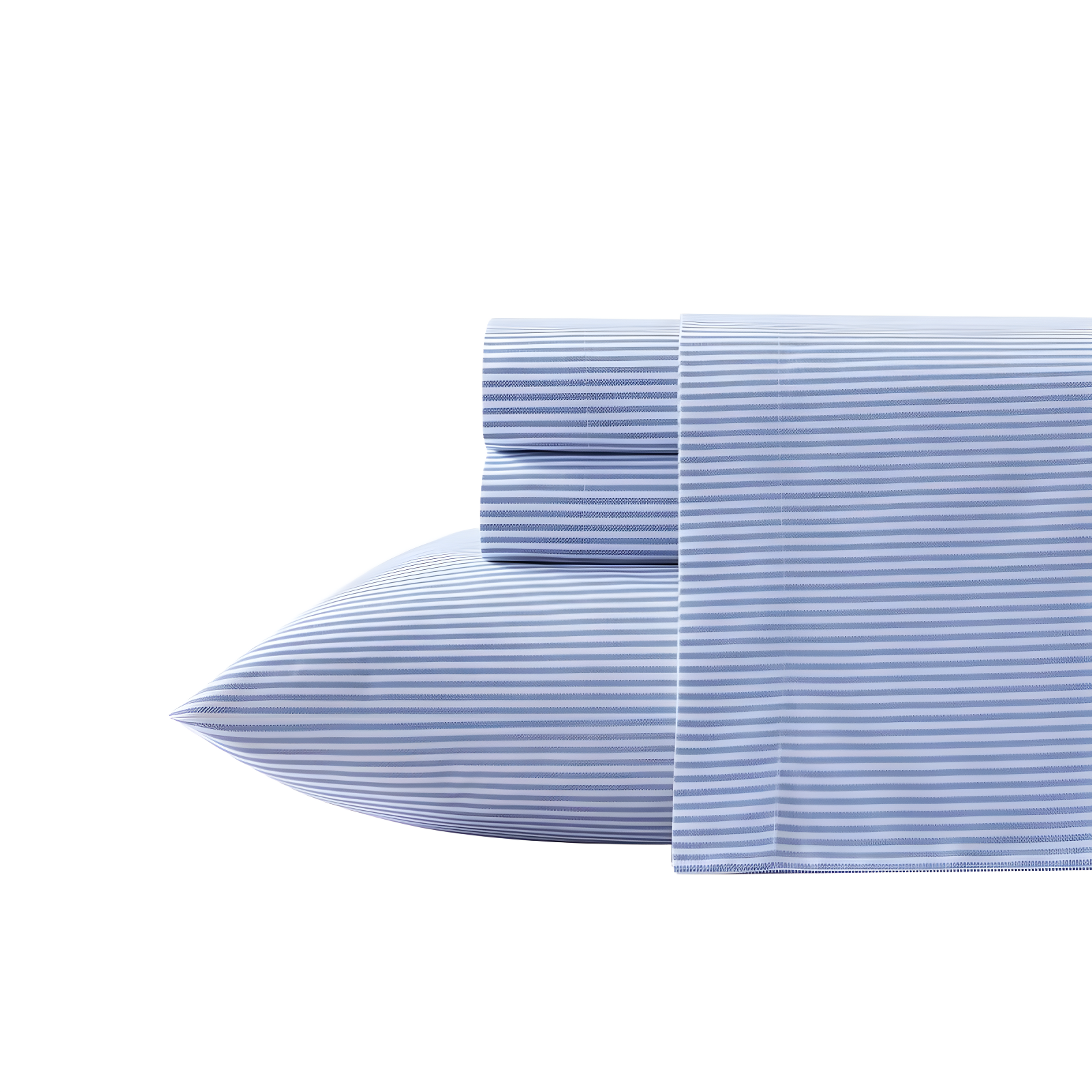 Oxford 200 Thread Count Striped 100% Cotton Percale Sheet Set