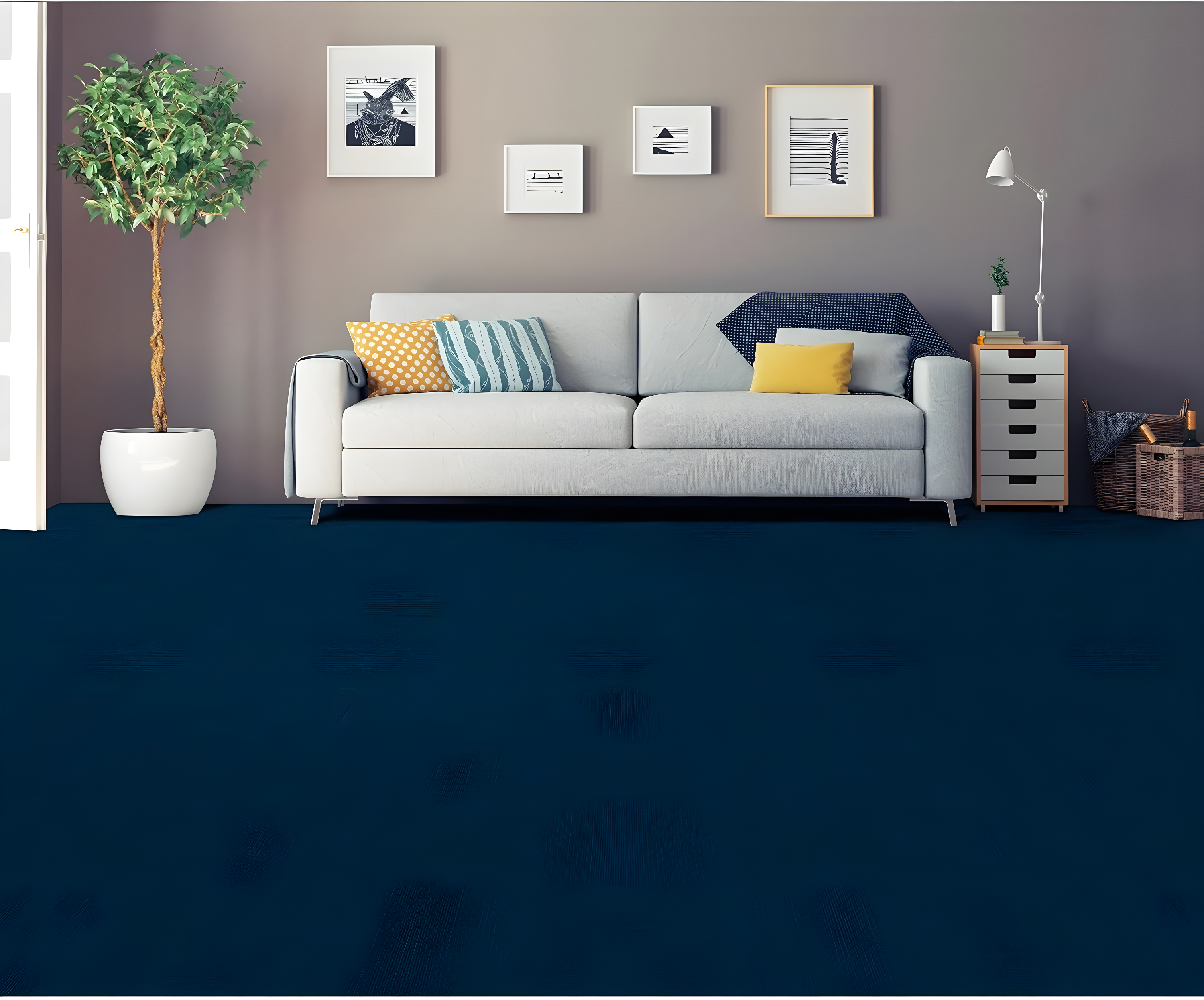 Achim Importing Co Nexus 12'' W x 12'' L Level Loop Adhesive, Peel & Stick Polyester Carpet Tile