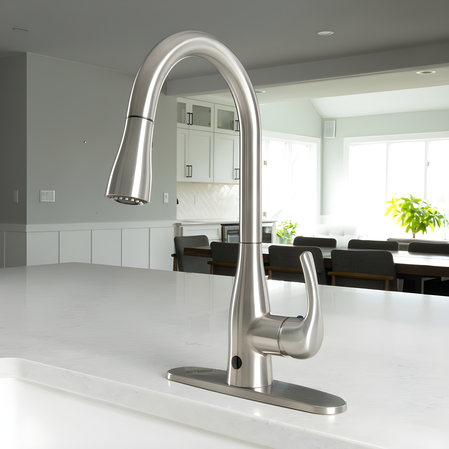 Bio Bidet by BEMIS Bio Bidet By BEMIS Pull Down Touchless Kitchen Faucet UP7000BN