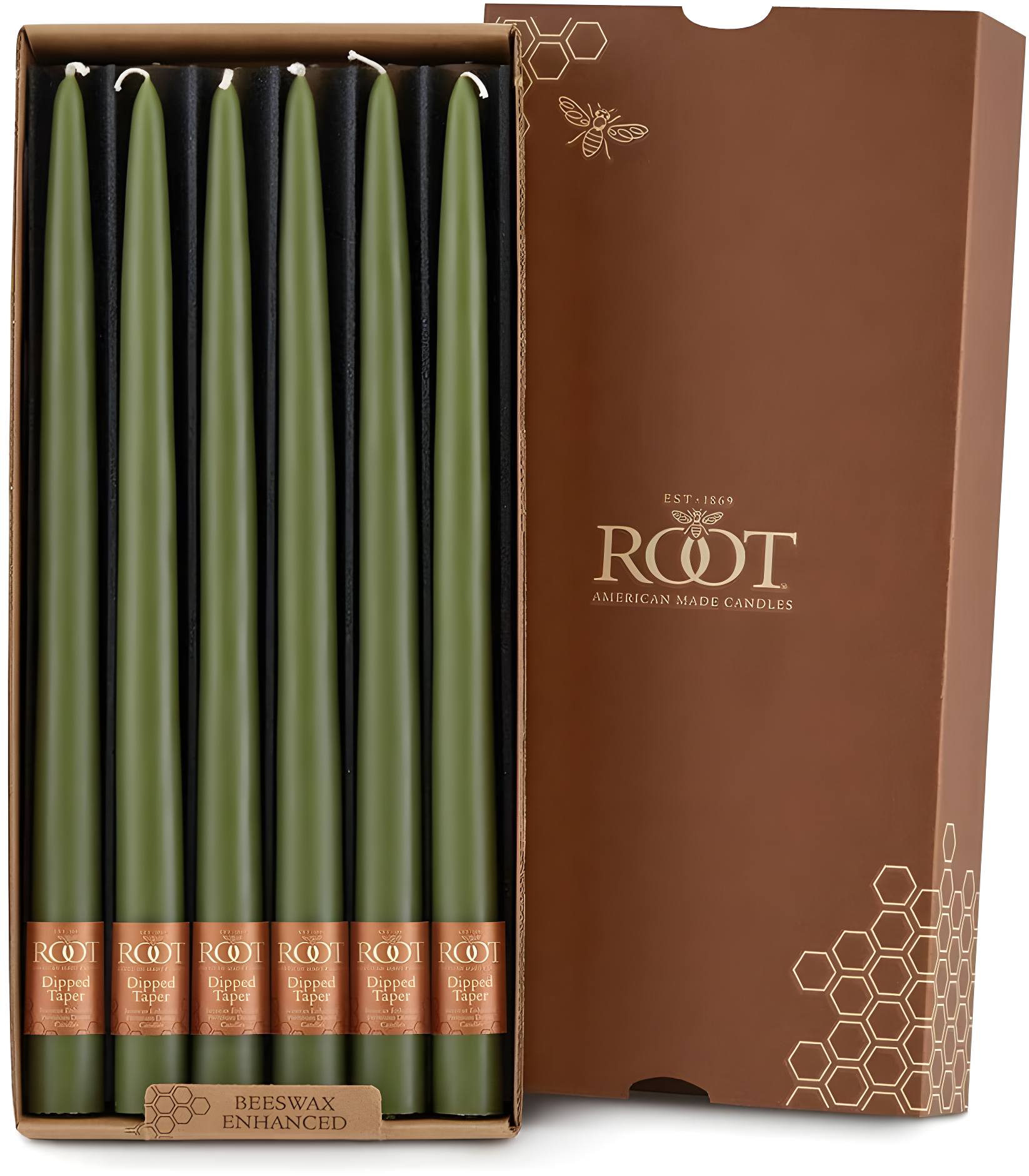 12 Piece Unscented Taper Candle Set