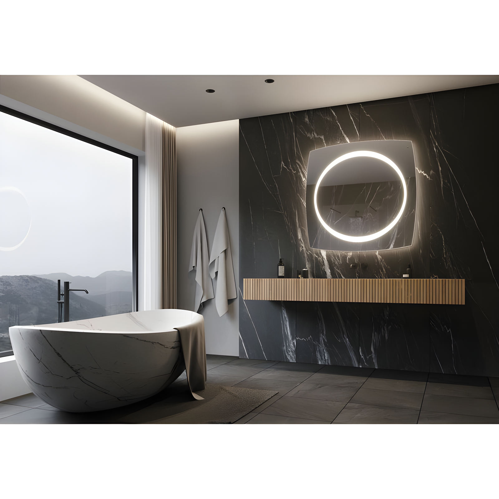 Orren Ellis Frode LED Wall Mirror
