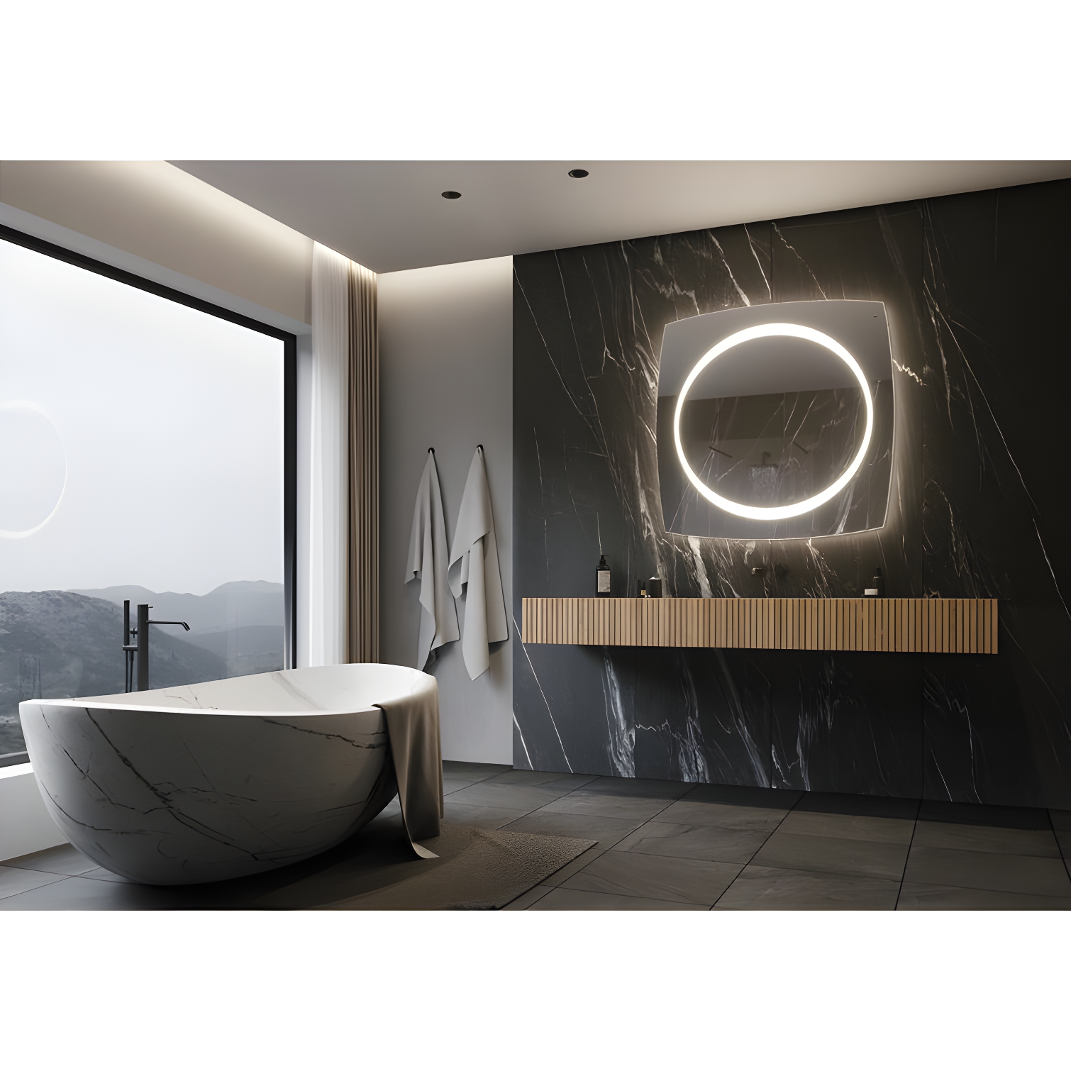Orren Ellis Frode LED Wall Mirror