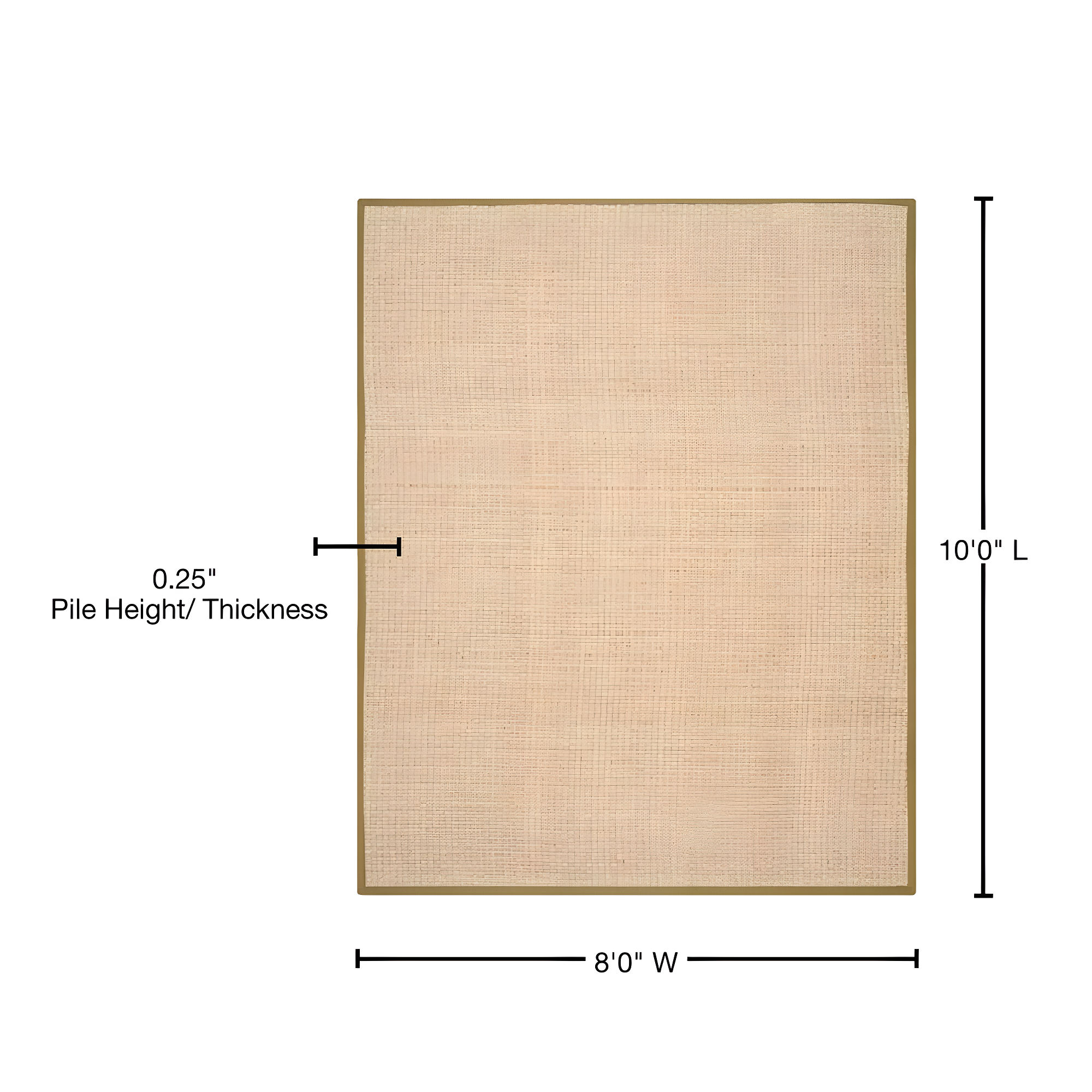 Natural Fiber NF114 Power Loomed Area Rug - Natural/Olive - 8'x10' - Safavieh.