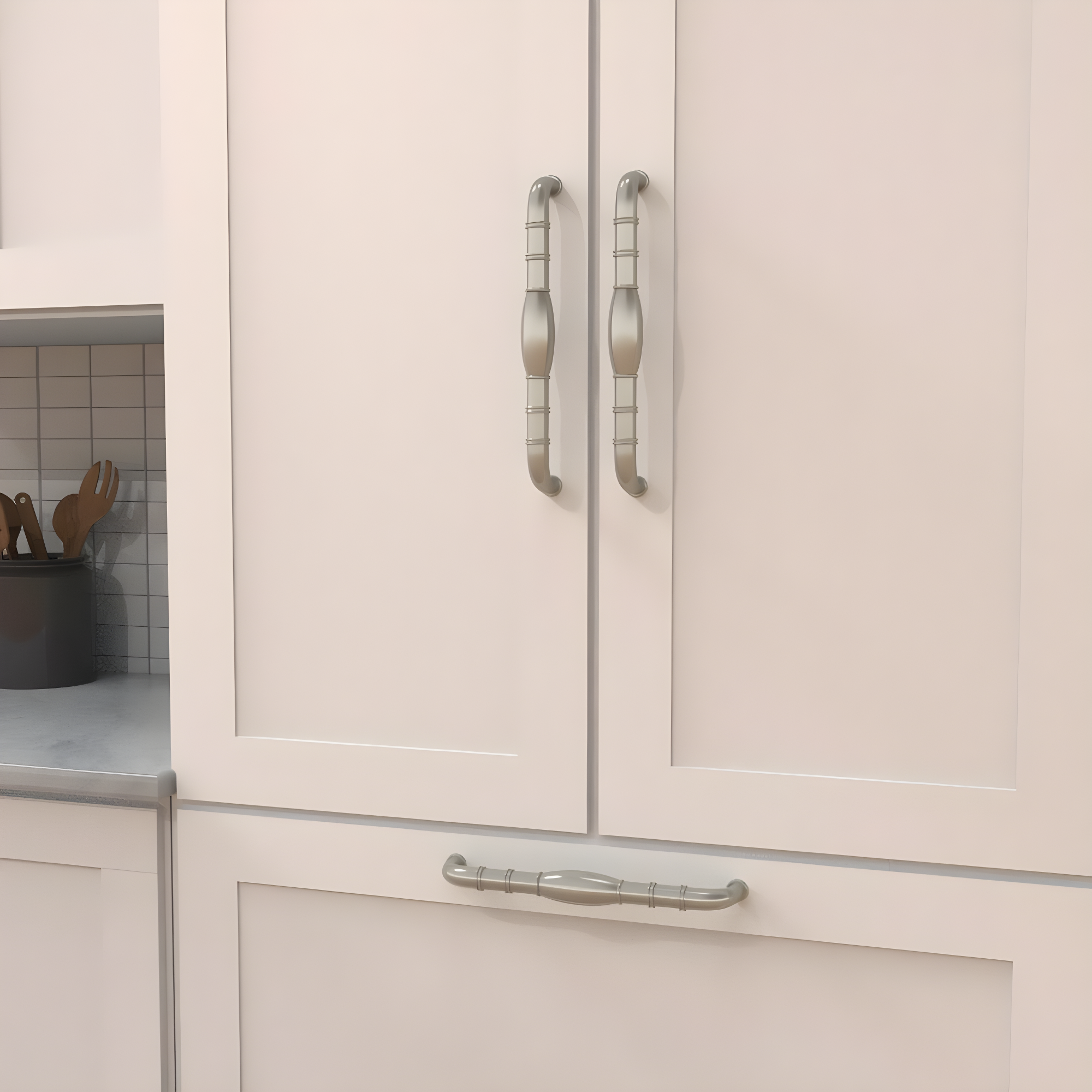 Hickory Hardware Williamsburg Collection Appliance Pull - 12" Center to Center Cabinet Pull Stainless Steel - Farmhouse Hardware for Drawers & Cabinets