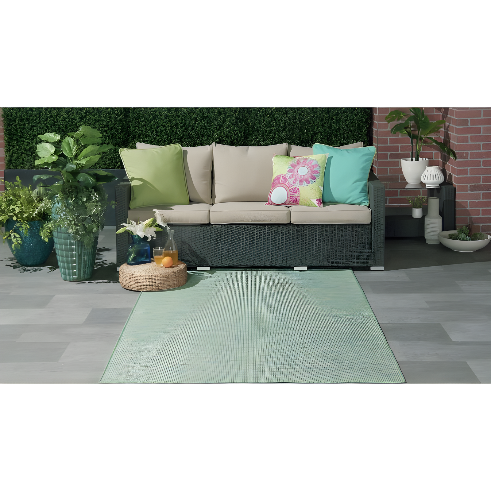 Nourison Positano POS01 Indoor/outdoor Area Rug - Navy Blue 8' x 10'