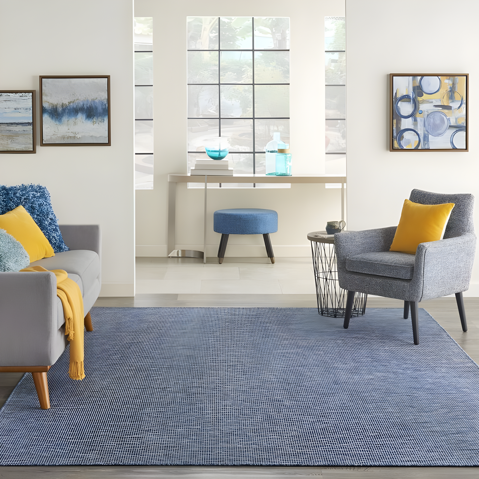 Nourison Positano POS01 Indoor/outdoor Area Rug - Navy Blue 8' x 10'