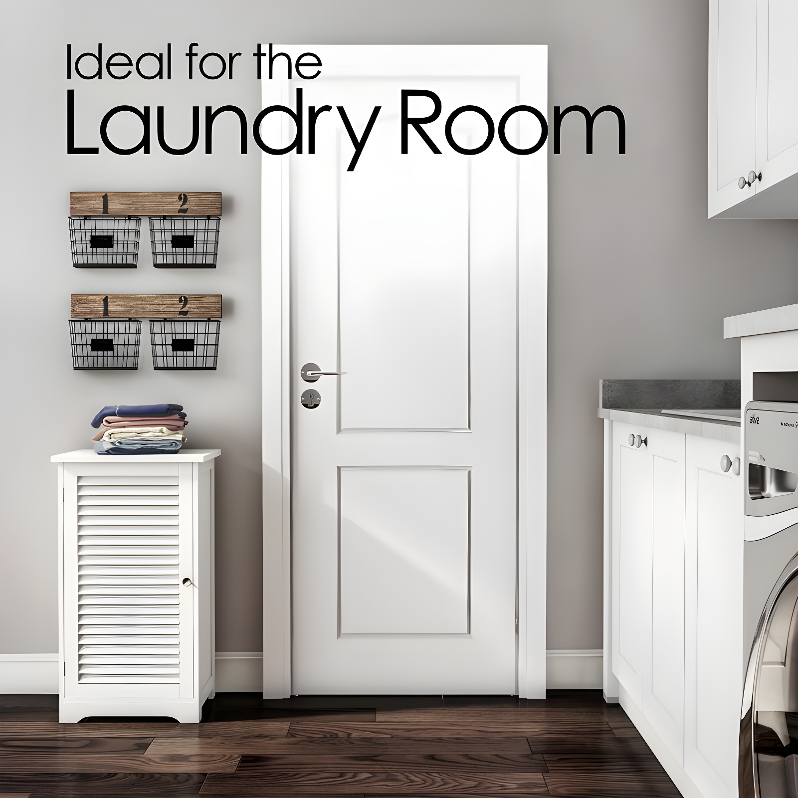 17.5'' W x 31'' H x 11.5'' D Freestanding Storage Organizer - with Shelf and Shutter Style Door