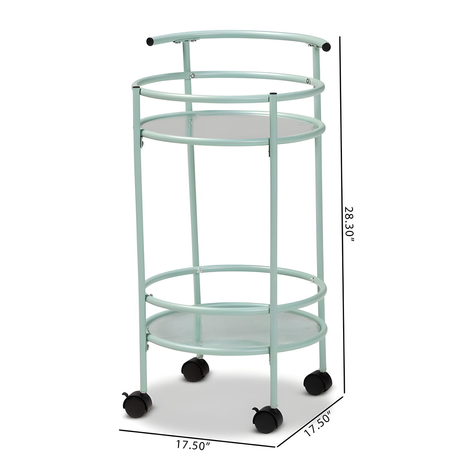 Ebern Designs Yaslynn Metal Bar Cart
