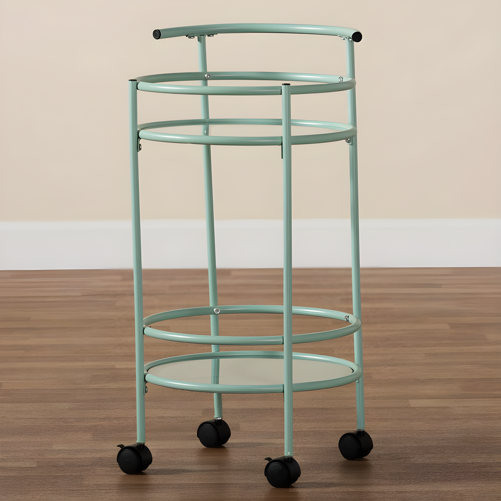 Ebern Designs Yaslynn Metal Bar Cart