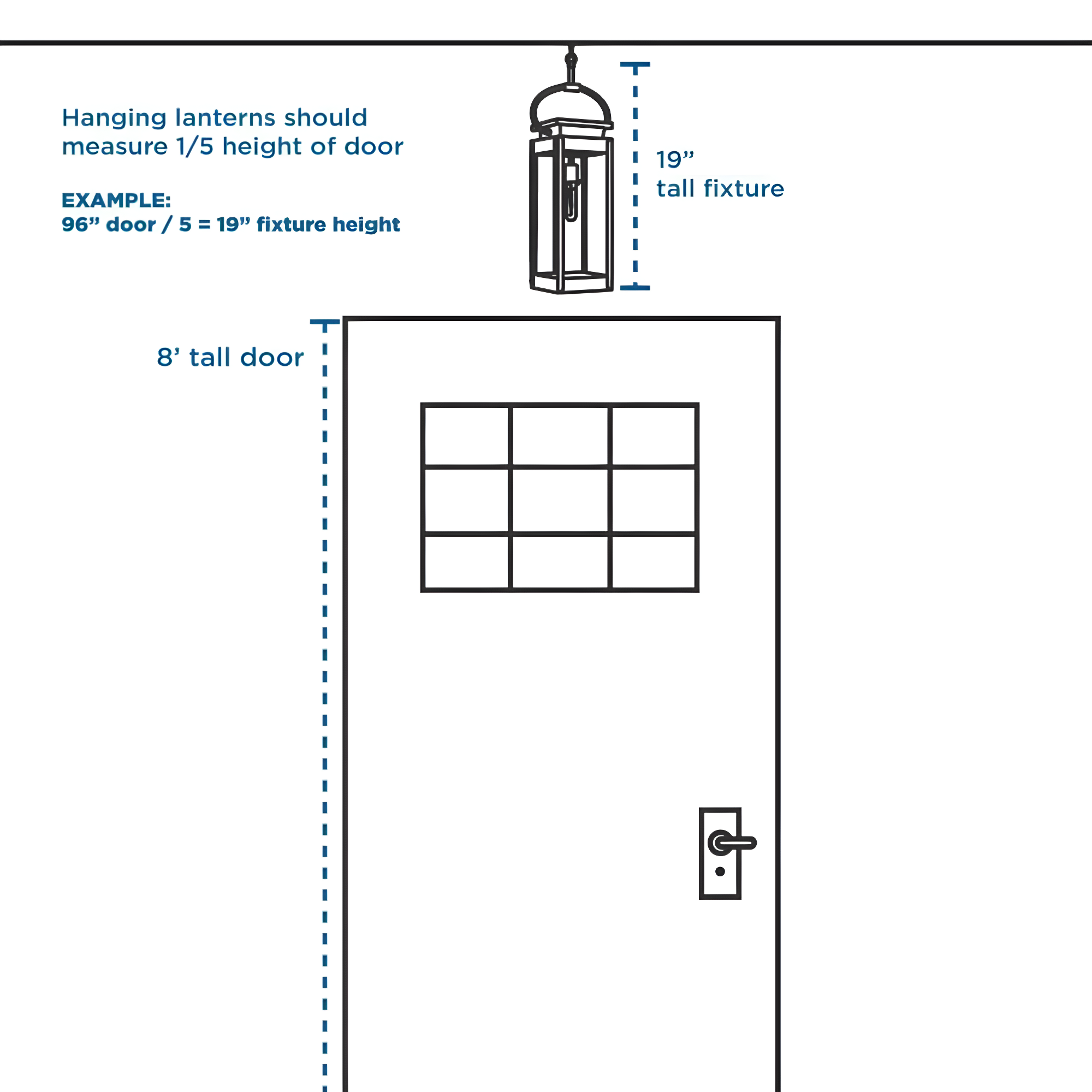 Husby 3 - Light Outdoor Hanging Lantern