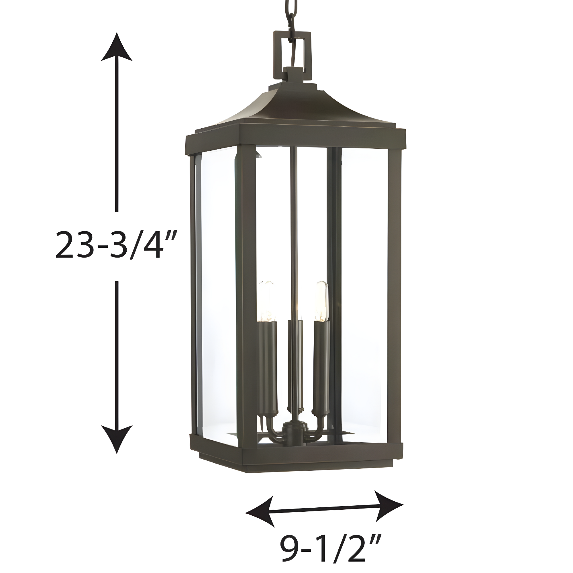 Husby 3 - Light Outdoor Hanging Lantern