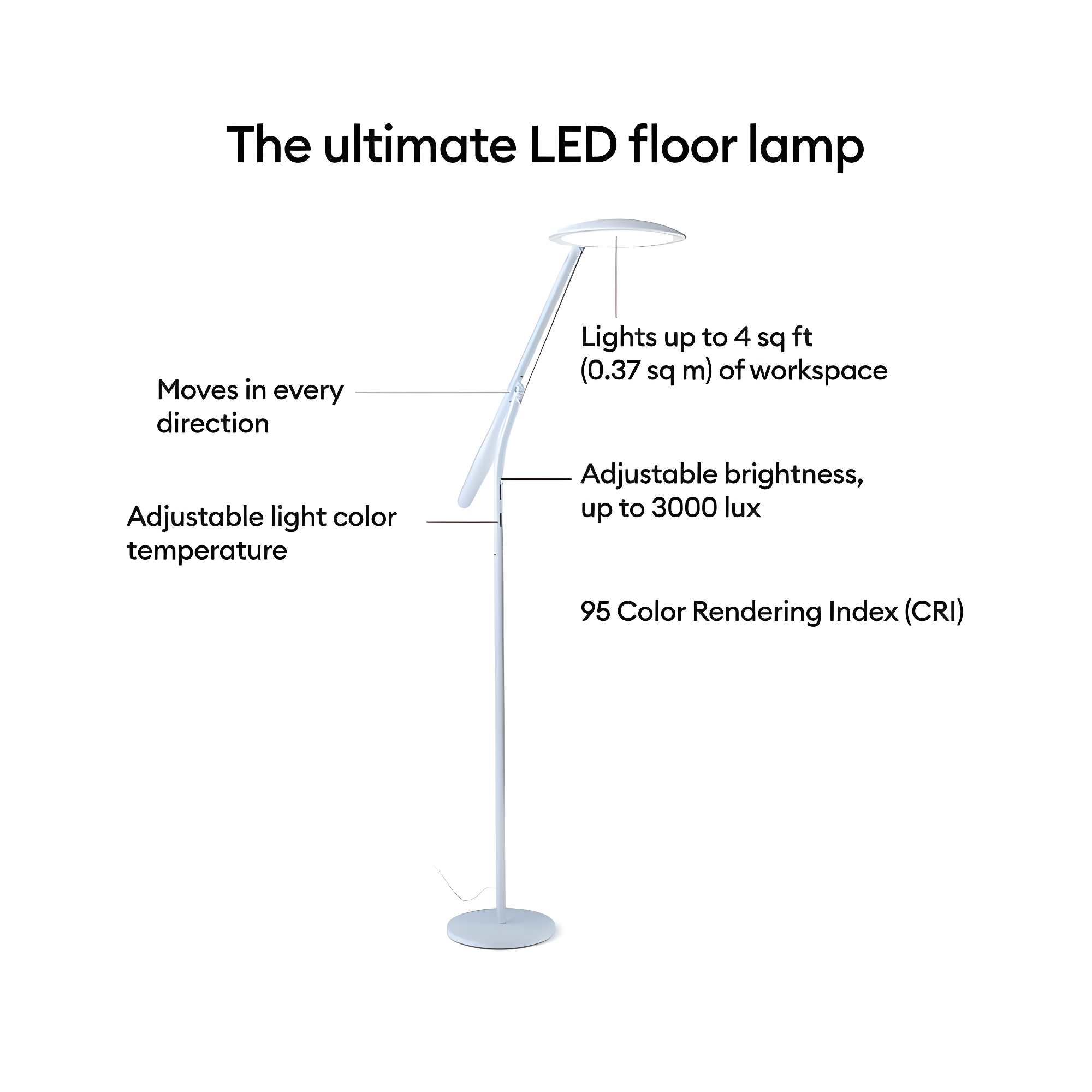 Cricut Bright 360 Floor Craft Lamp
