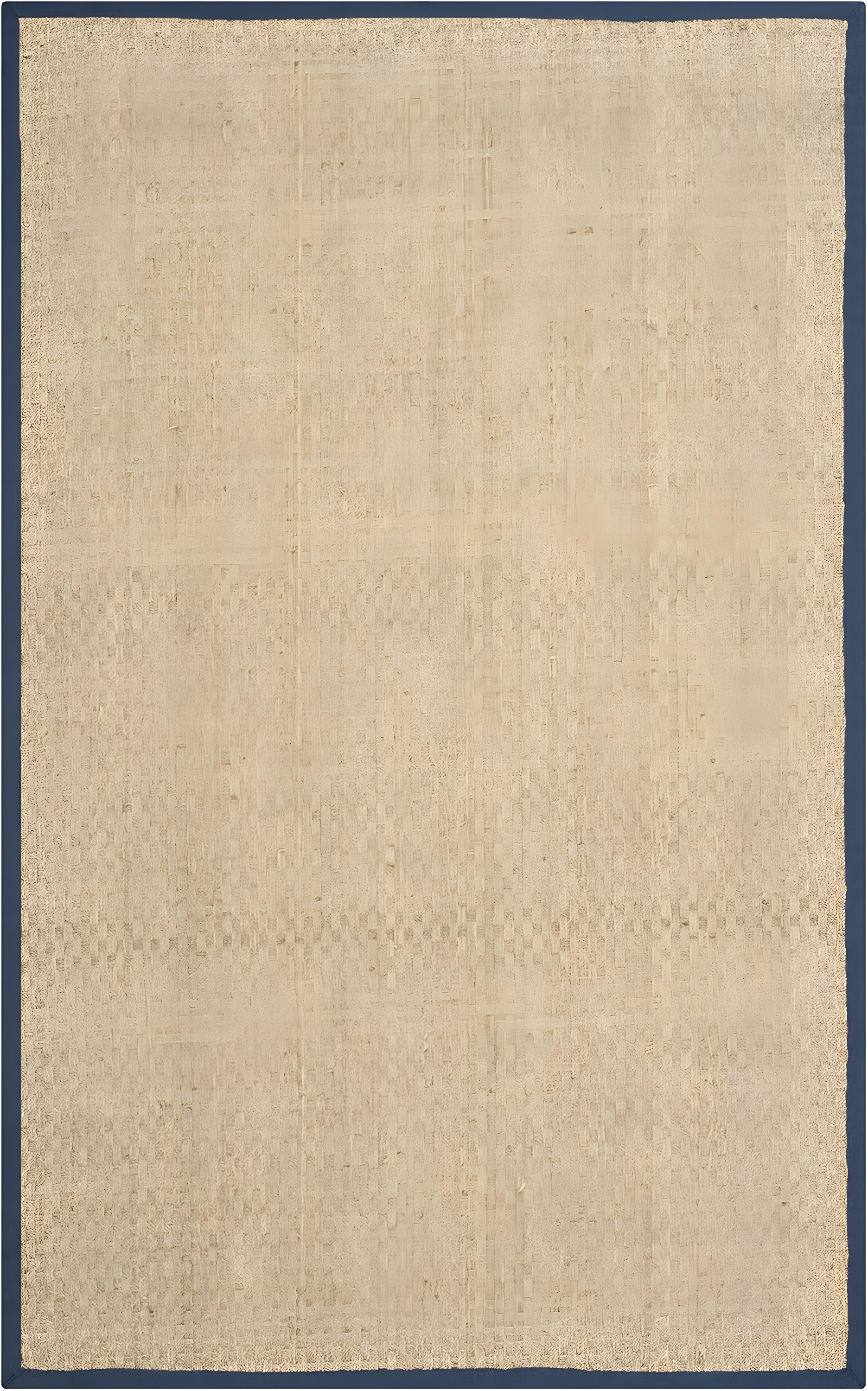 Natural Fiber NF114 Power Loomed Indoor Area Rug - Natural/Navy Blue - 6'x6' - Safavieh