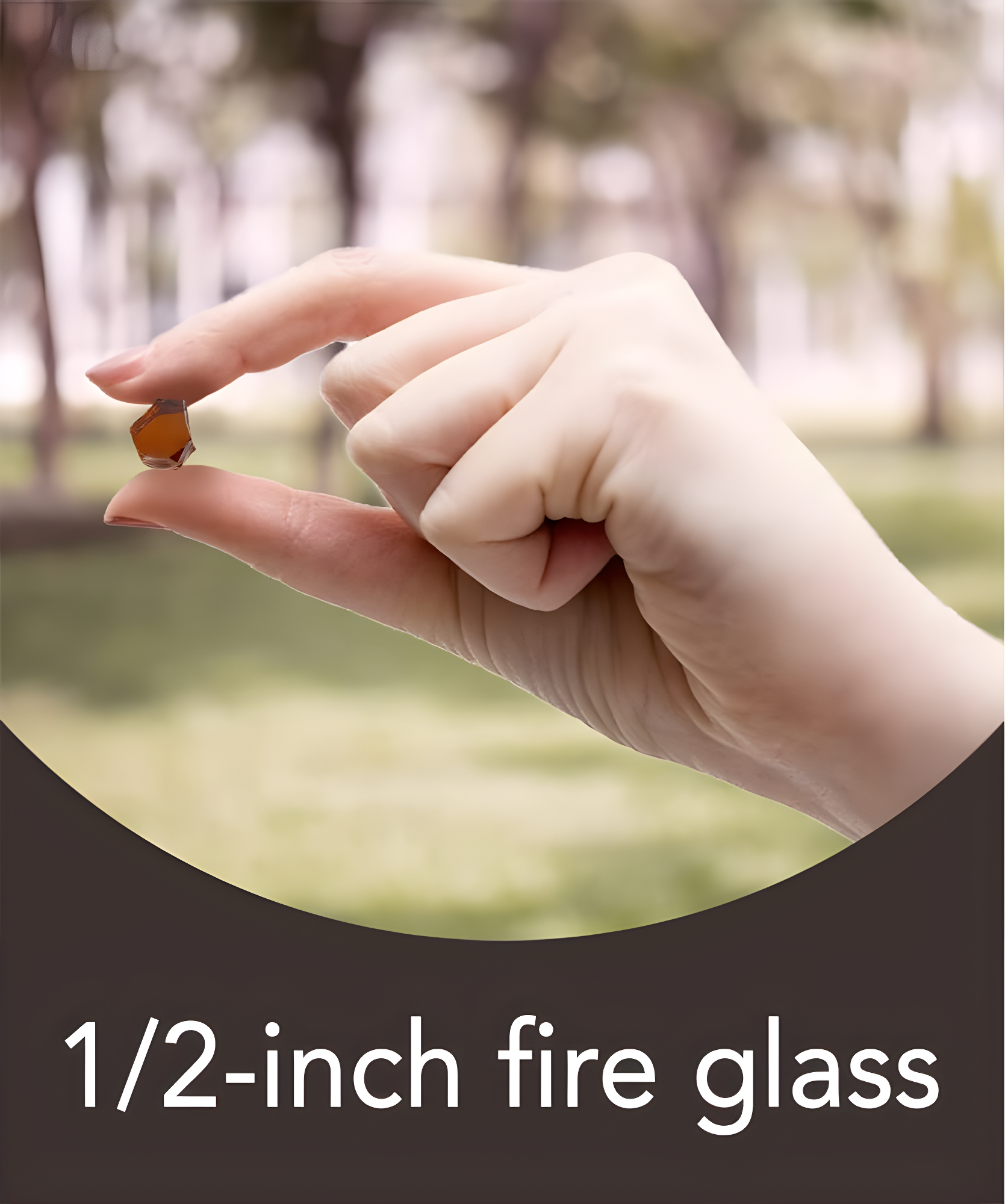 Fire Sense Fire Sense Premium Sparkling Reflective Tempered Fire Glass for Fire Pits Easy to Install-10 Lbs Crystal Clear