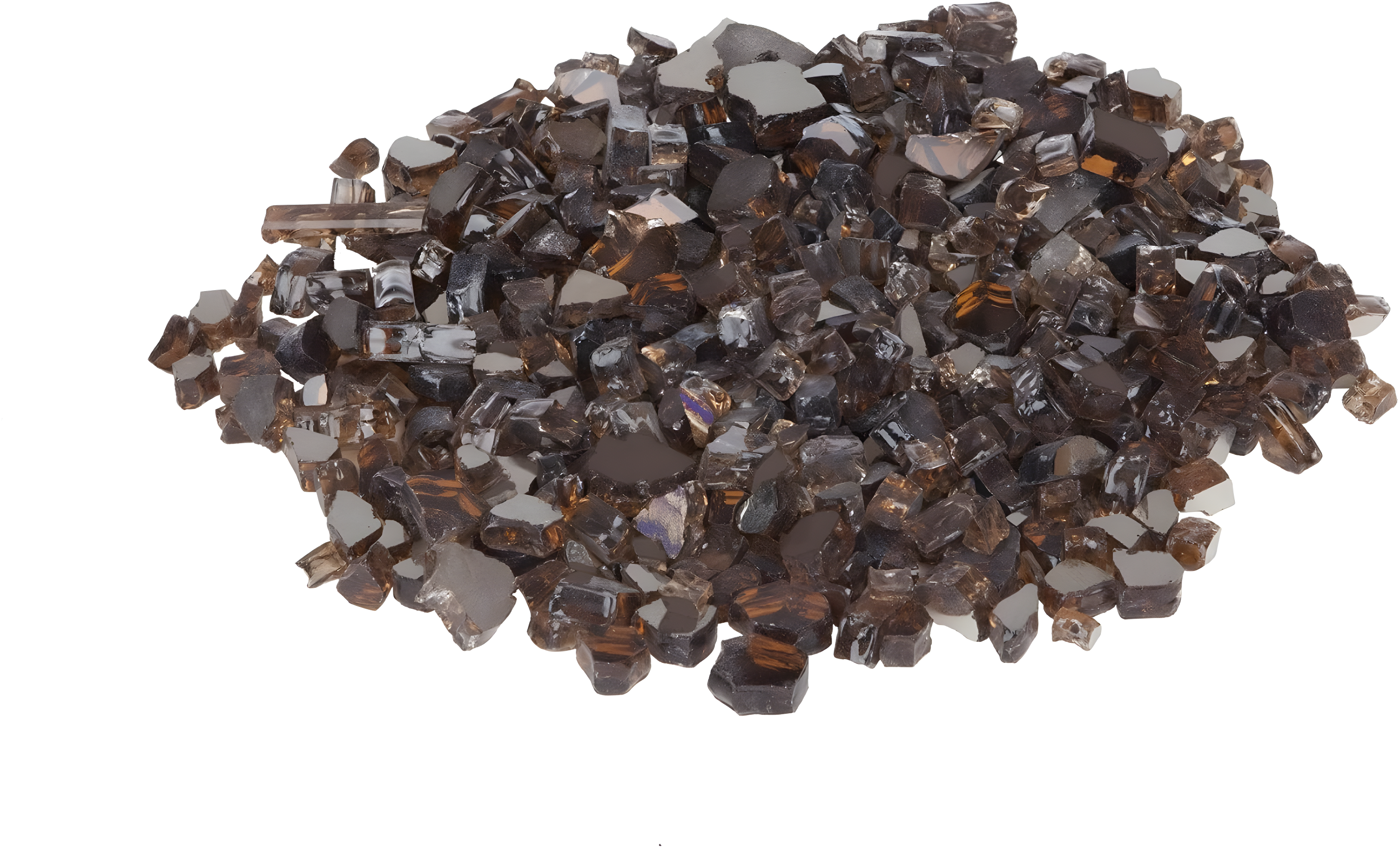 Fire Sense Fire Sense Premium Sparkling Reflective Tempered Fire Glass for Fire Pits Easy to Install-10 Lbs Crystal Clear