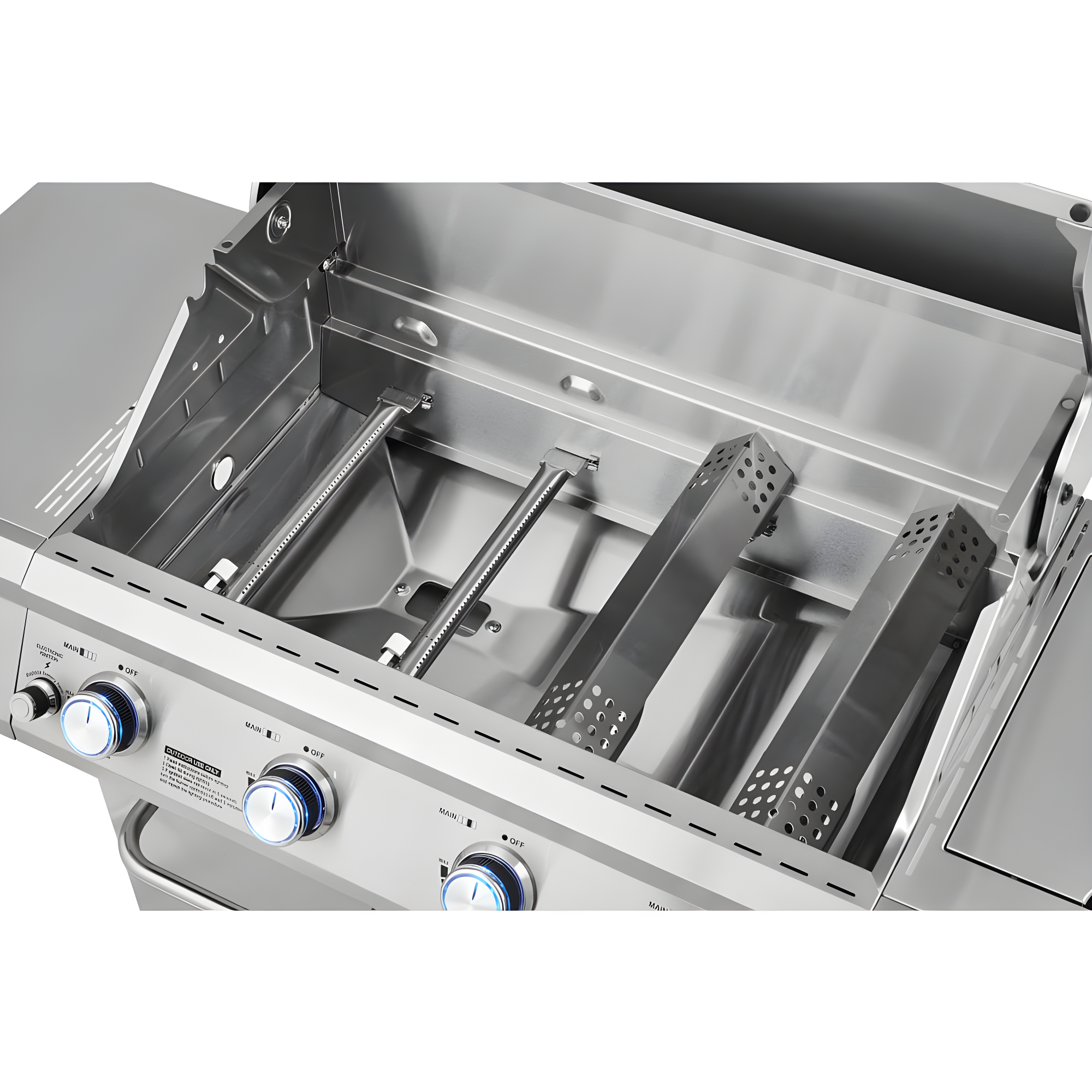 Monument Grills Mesa 415BZ,4-Burner Liquid Propane Infrared Gas Grill with Side Burner and Cabinet, 62,000 BTU – Perfect for Family BBQs