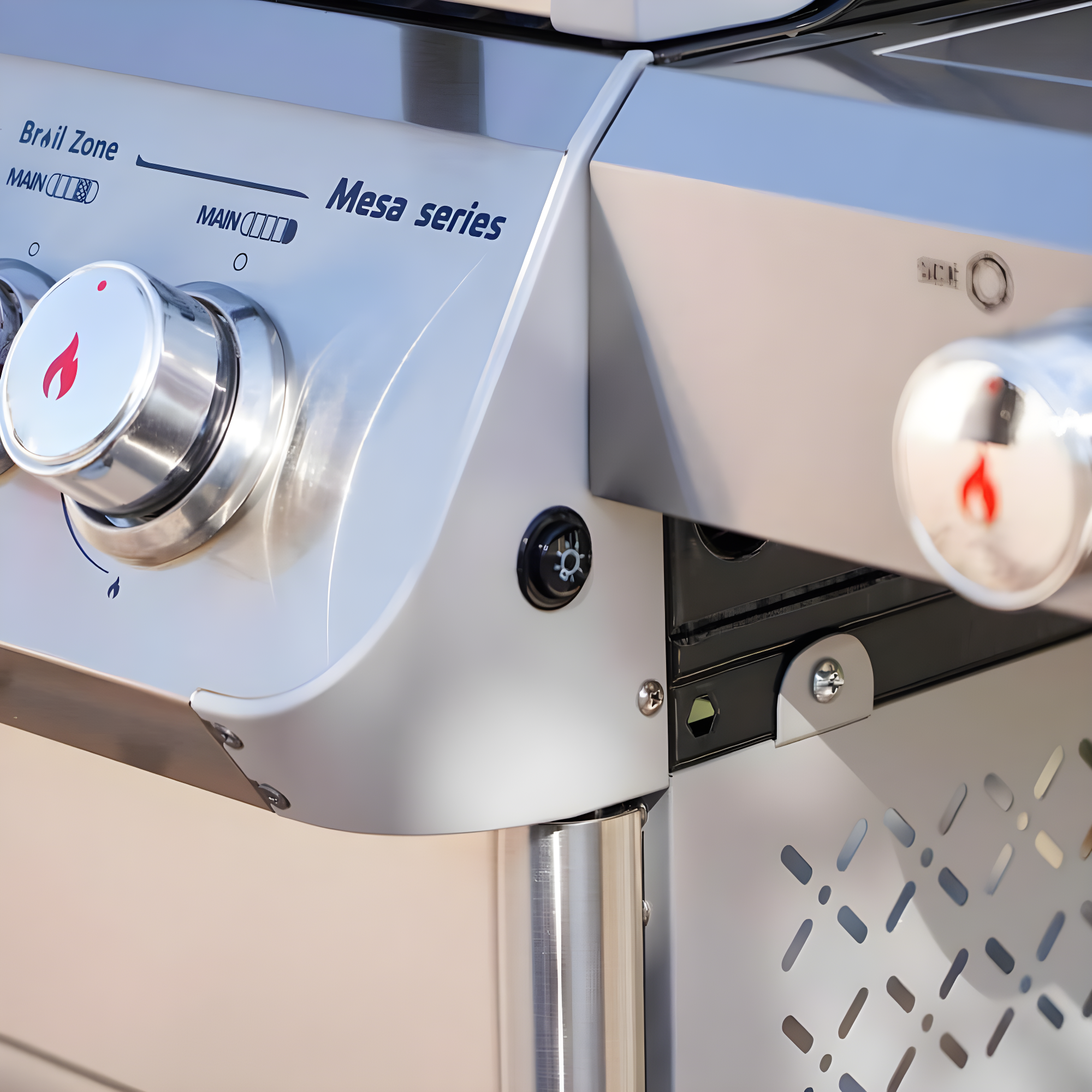 Monument Grills Mesa 415BZ,4-Burner Liquid Propane Infrared Gas Grill with Side Burner and Cabinet, 62,000 BTU – Perfect for Family BBQs