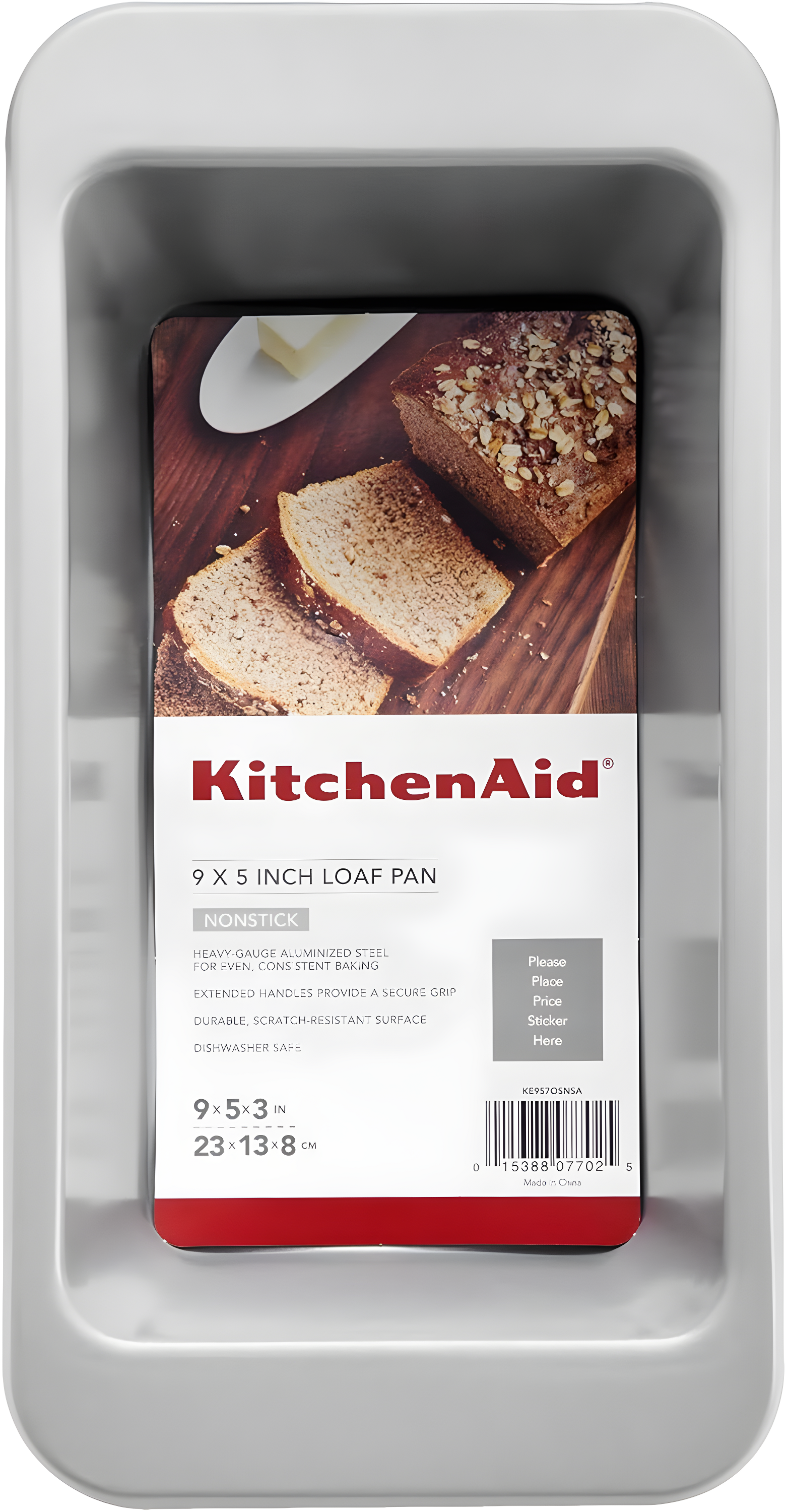 KitchenAid® KitchenAid® Nonstick Aluminized Steel Loaf Pan, 9x5-inch, Silver