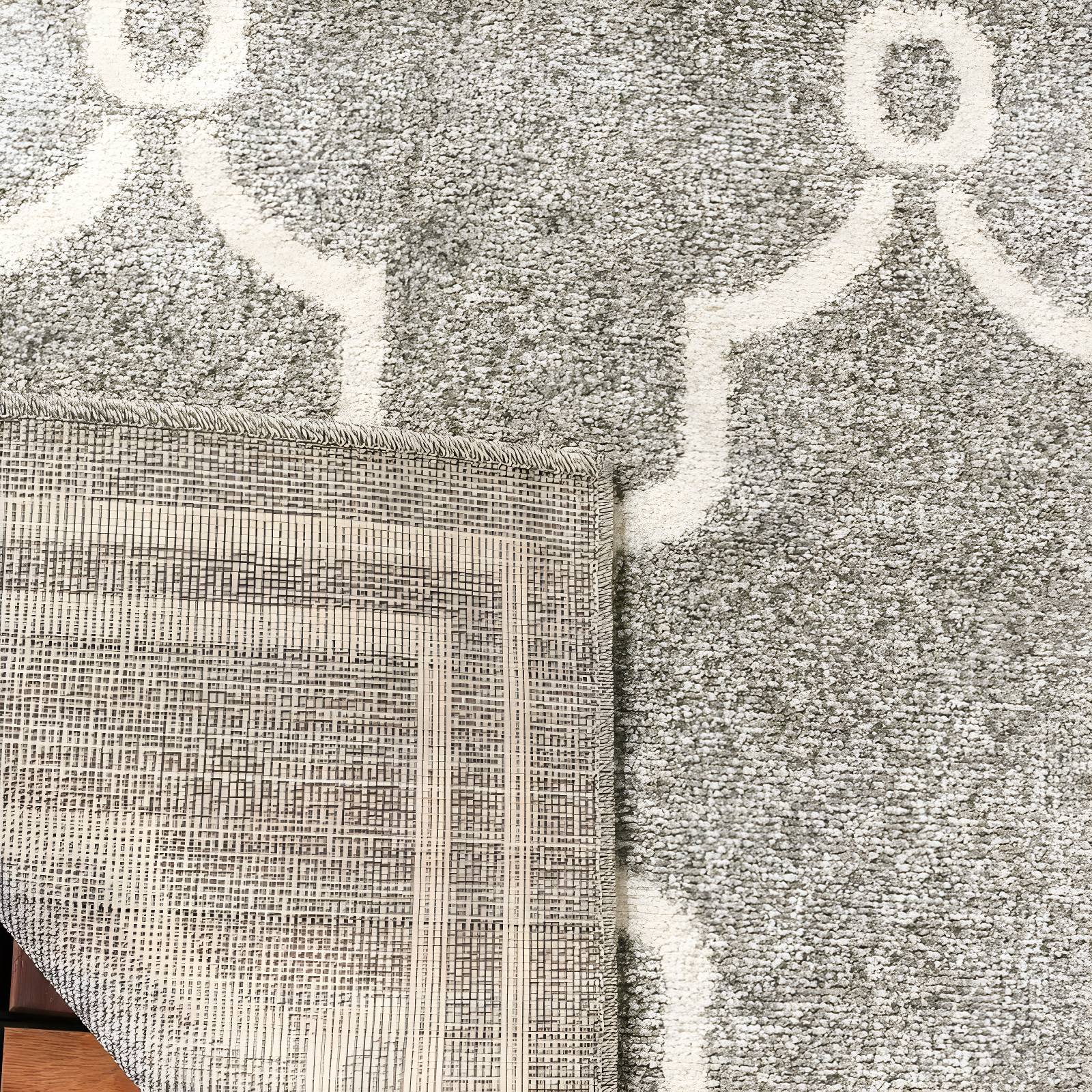 Amherst AMT414 Power Loomed Indoor Area Rug - Dark Grey/Beige - 10'x14' - Safavieh