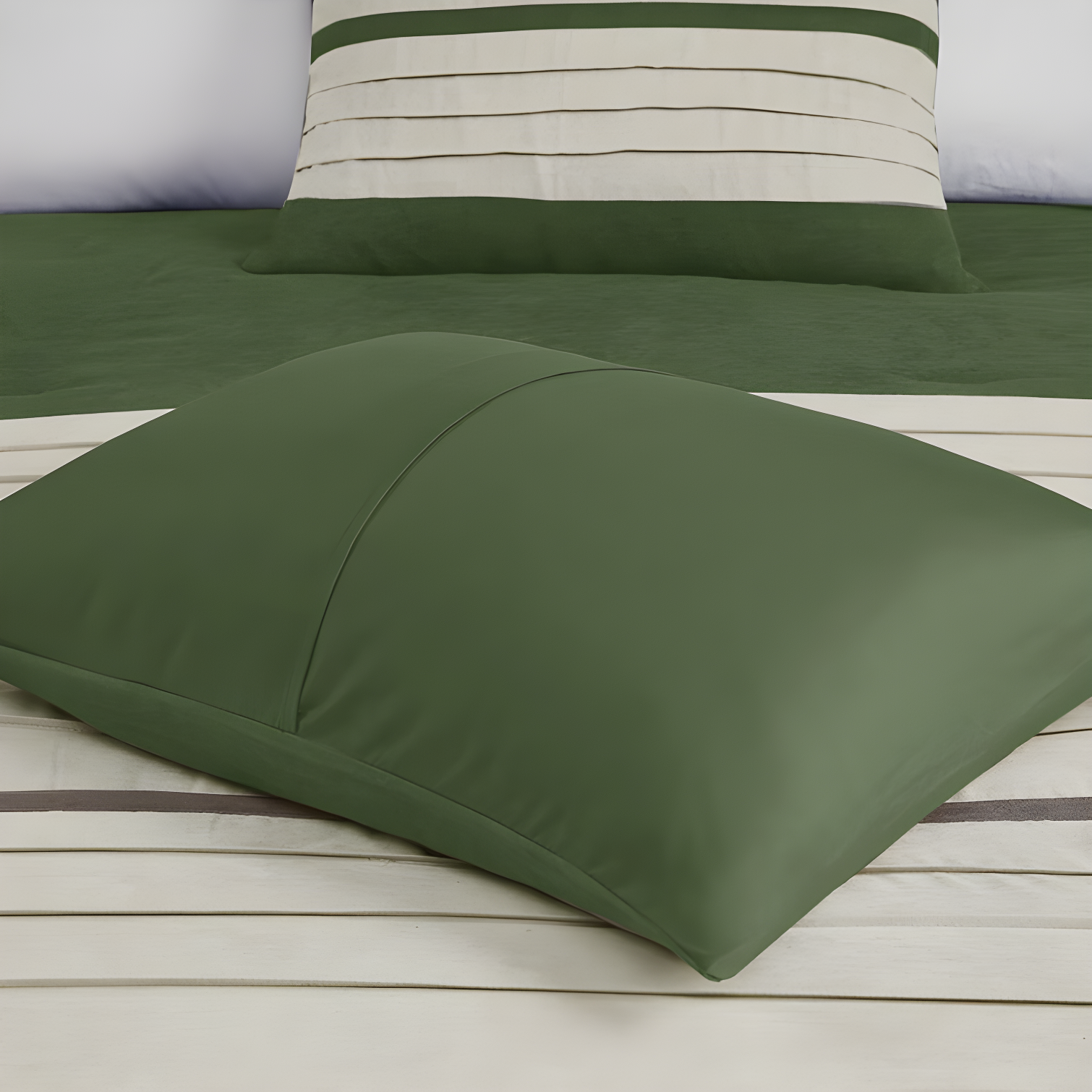 Palmer 7 PC Pieced Faux Suede Comforter Set
