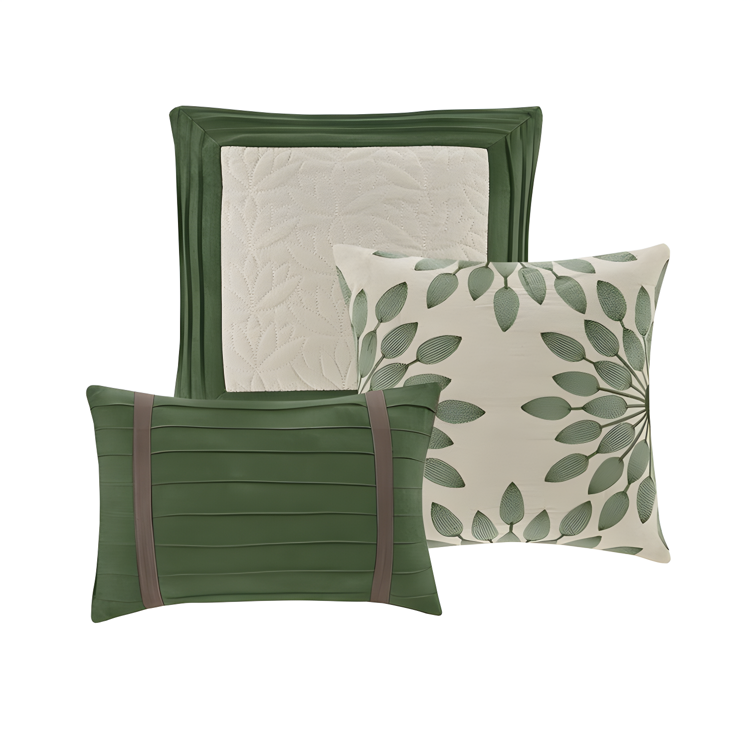 Palmer 7 PC Pieced Faux Suede Comforter Set
