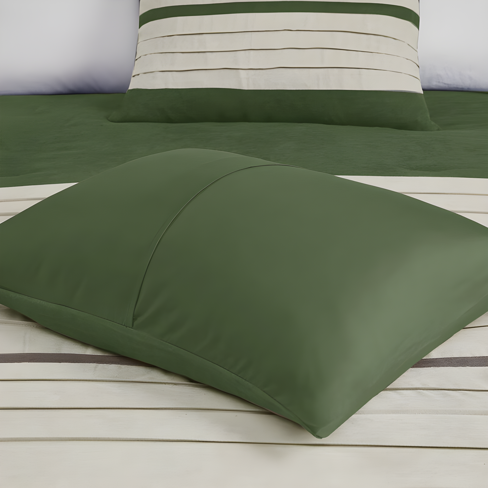 Palmer 7 PC Pieced Faux Suede Comforter Set